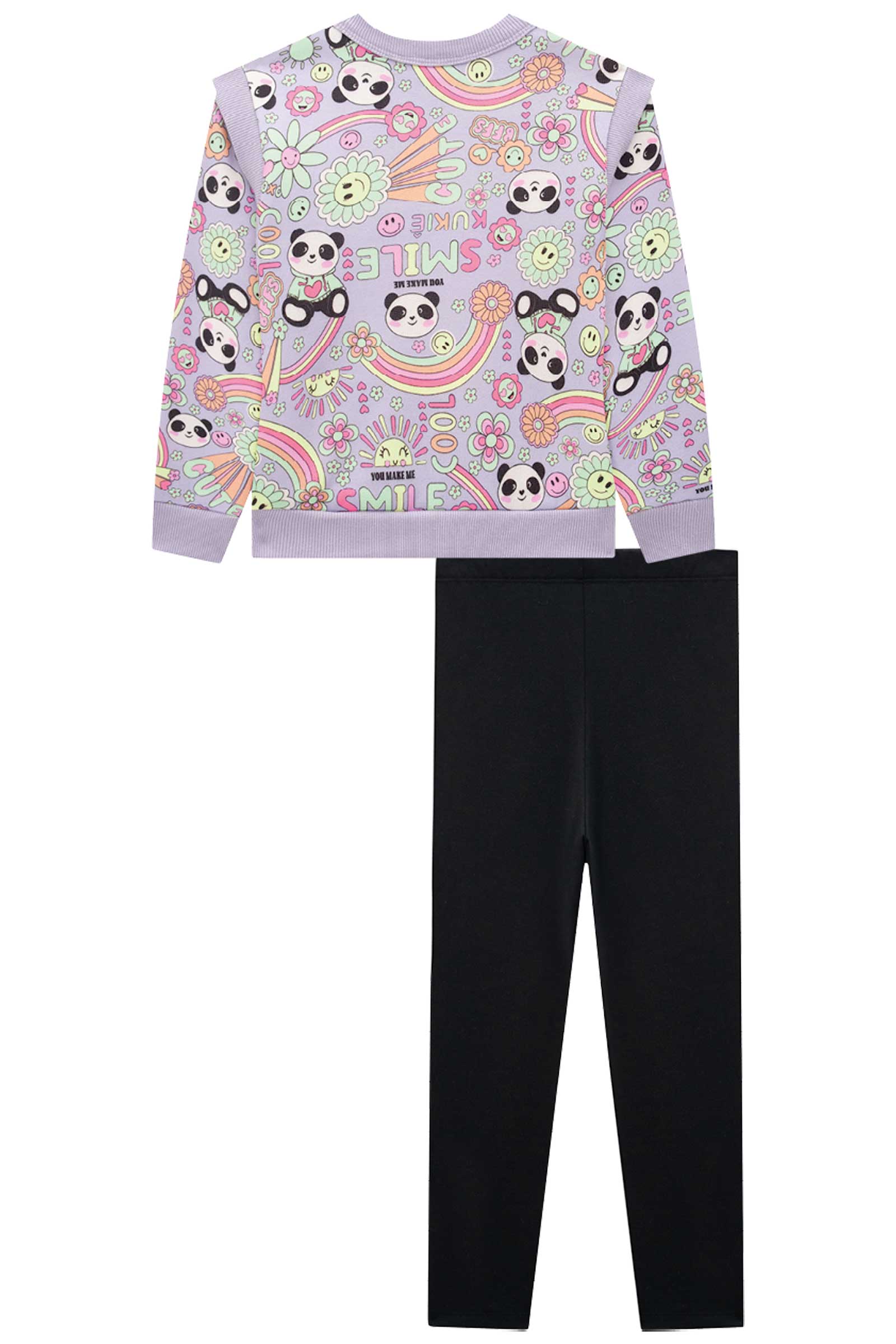 Conjunto Infantil Kukie Inverno Calça e Blusão Panda