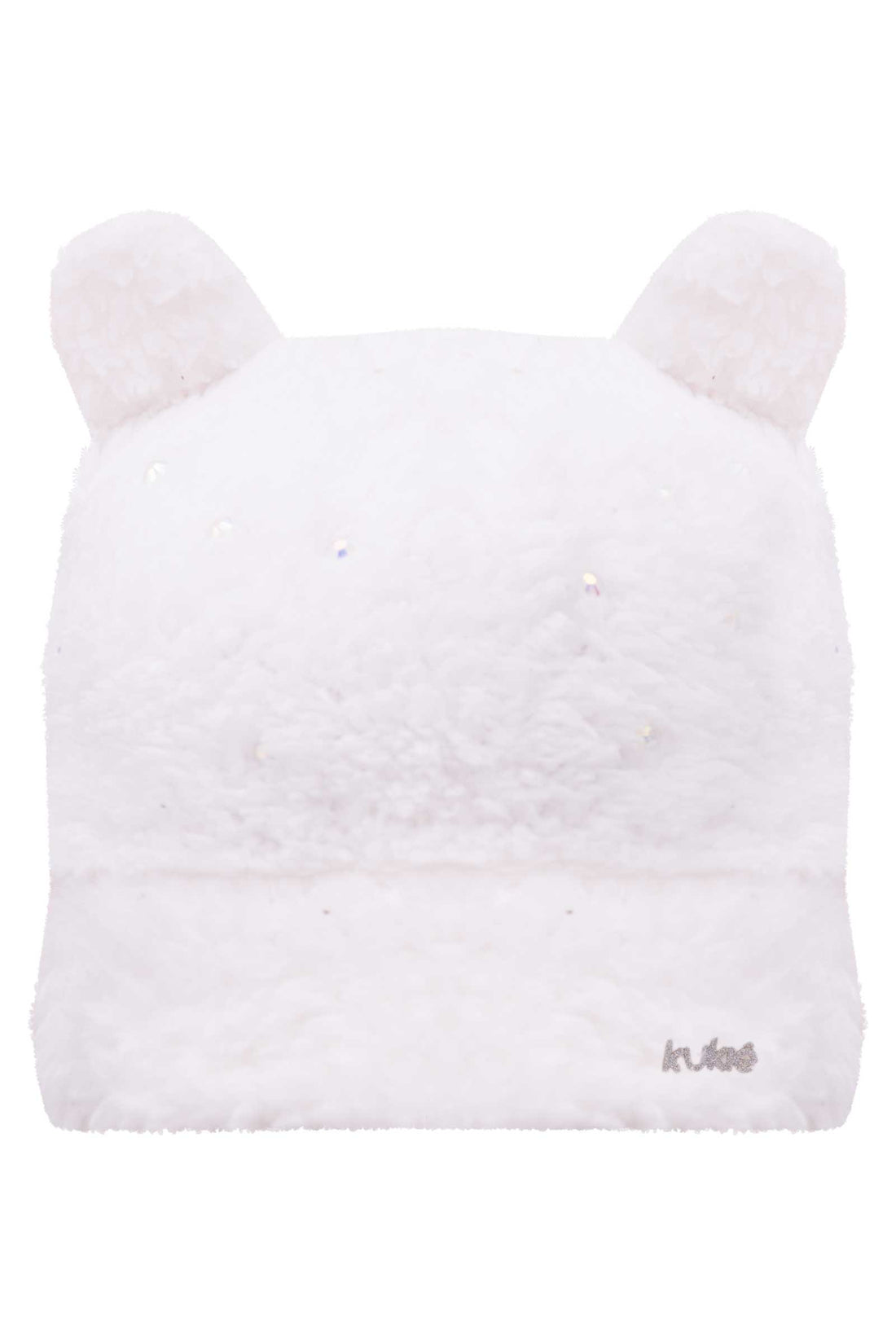Gorro Infantil Kukie Branco Strass