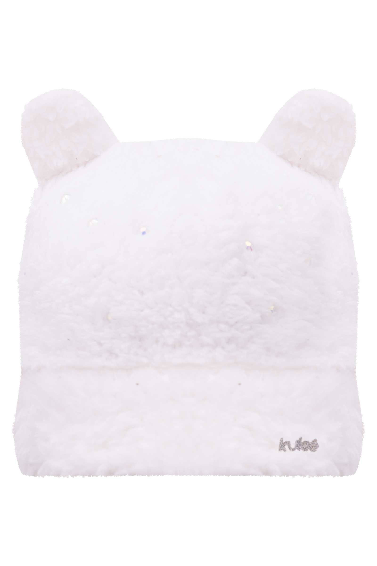 Gorro Infantil Kukie Branco Strass