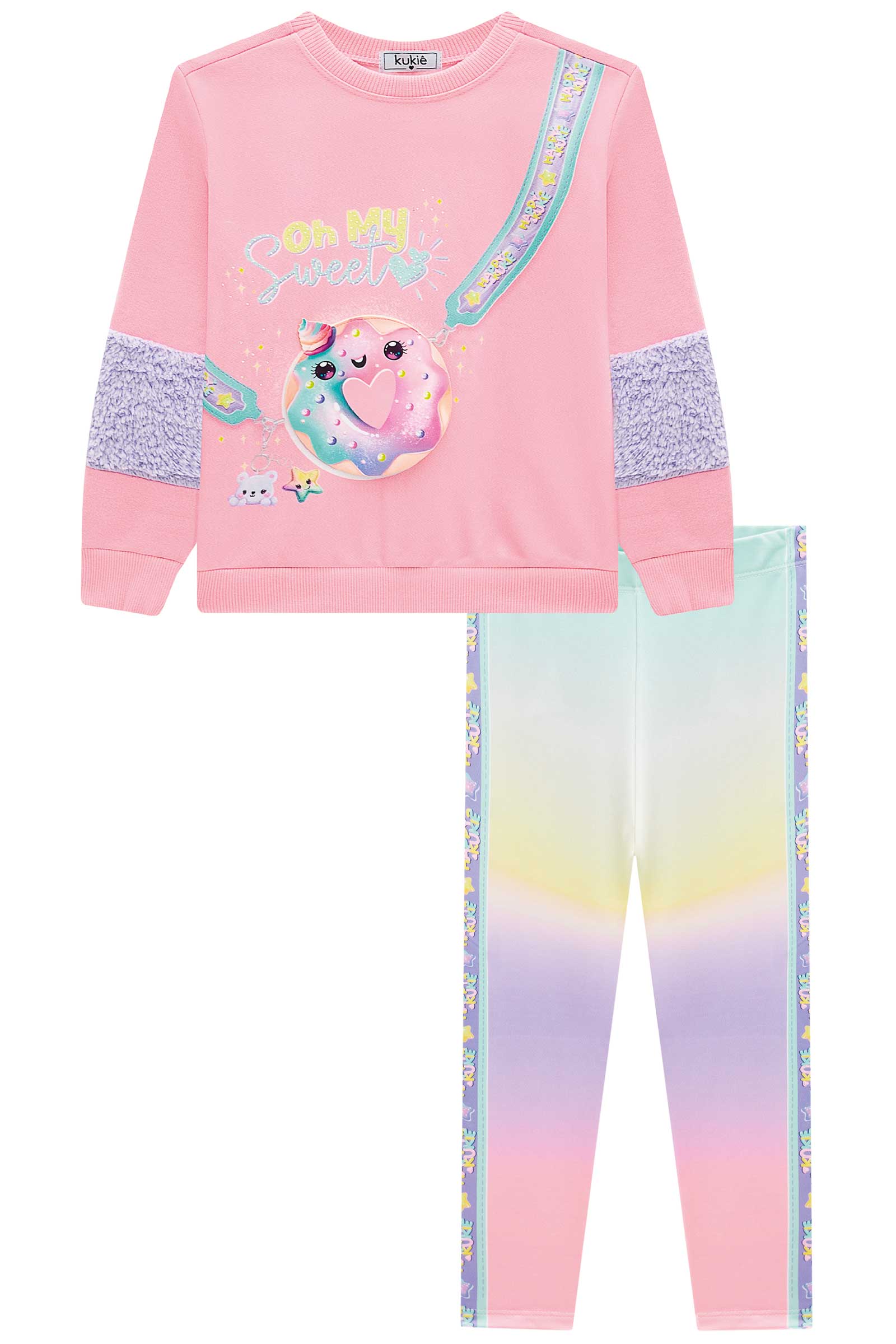 Conjunto Infantil Kukie Inverno Calça e Moletom Doce