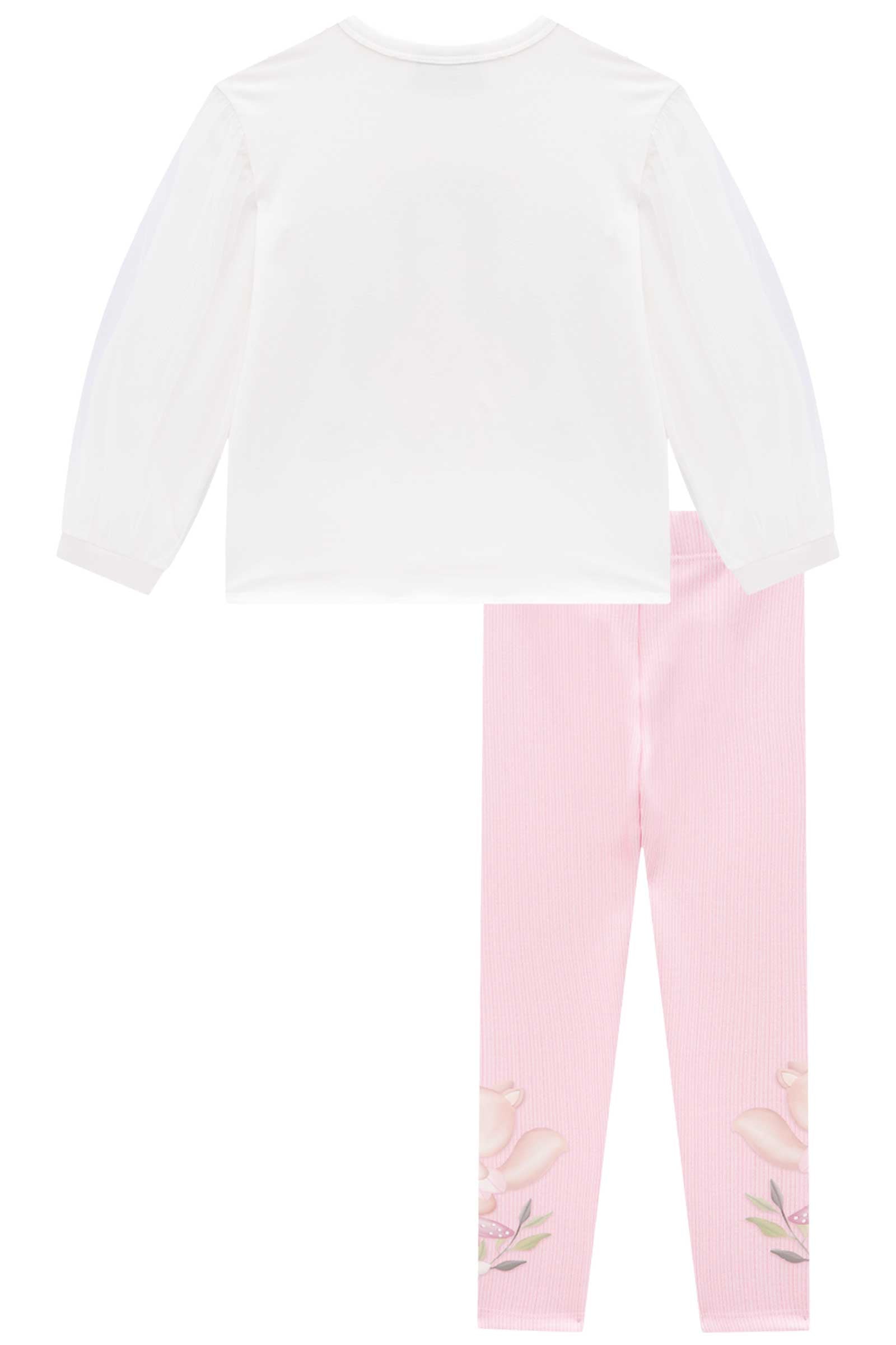 Conjunto Infantil Kukie Inverno Calça e Blusa Fadinha