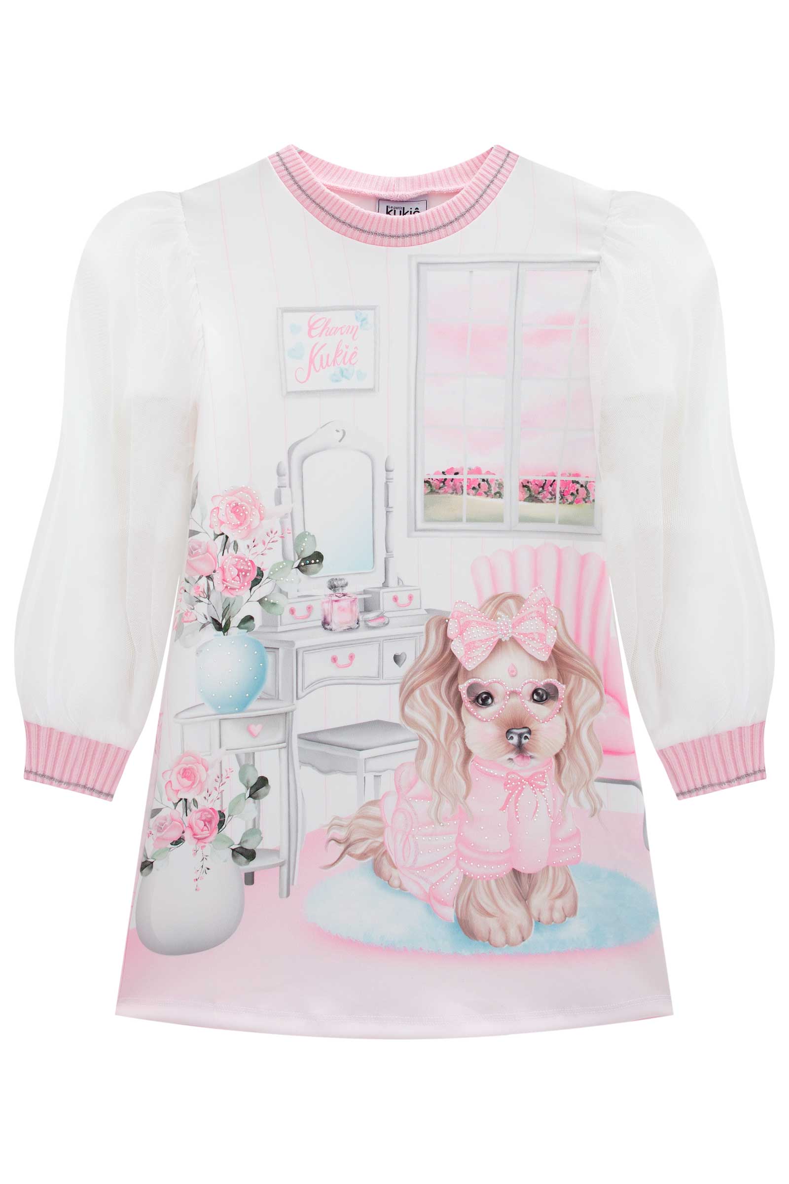 Vestido Infantil Kukie Inverno Cachorrinha