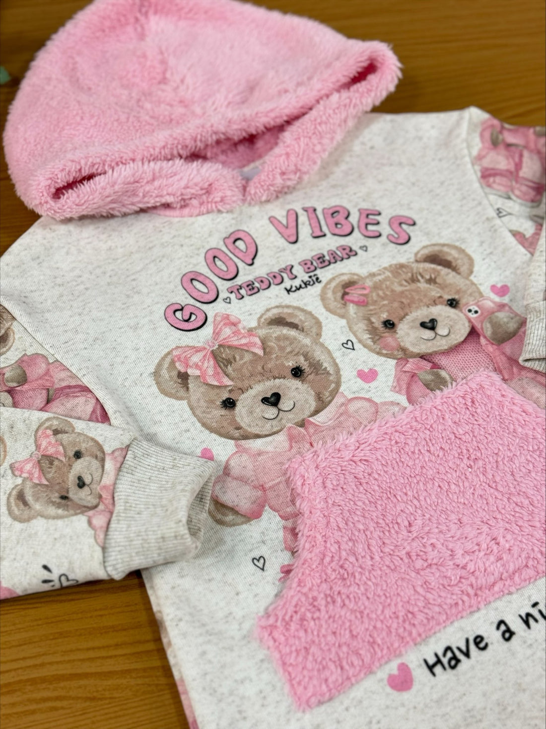 Vestido Infantil Kukie Inverno Ursinhos