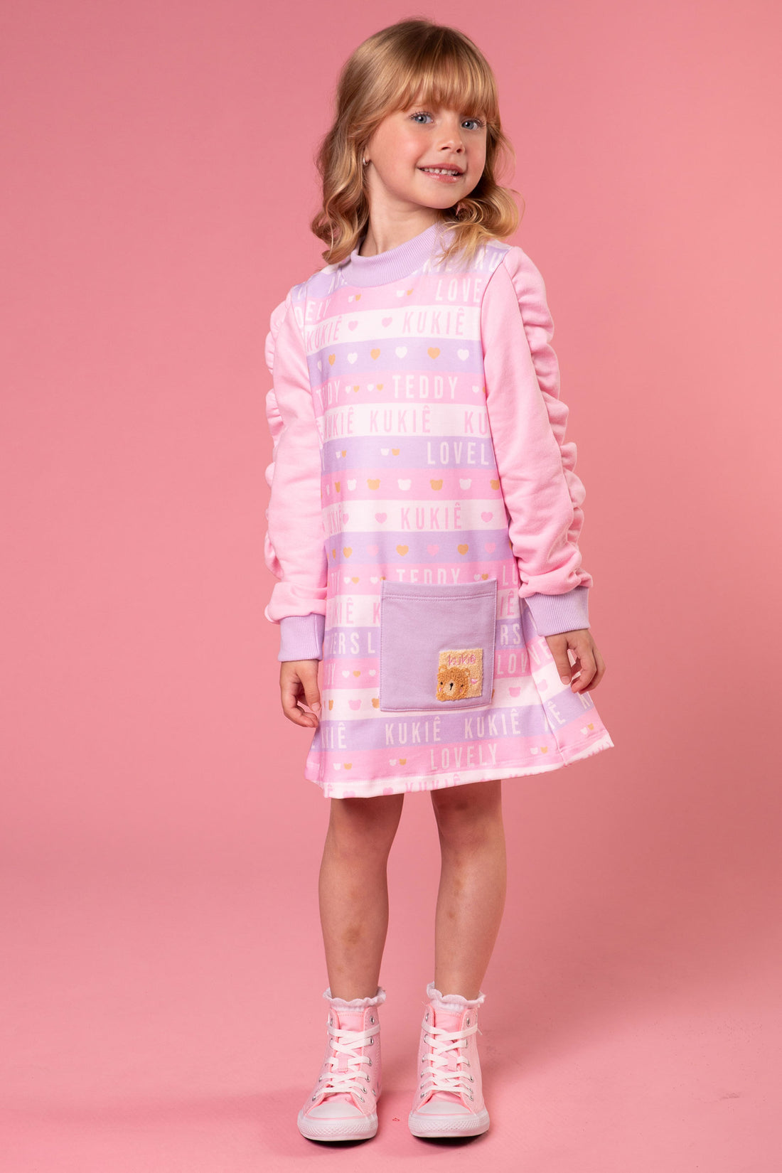 Vestido Infantil Kukie Inverno Colors Lovely