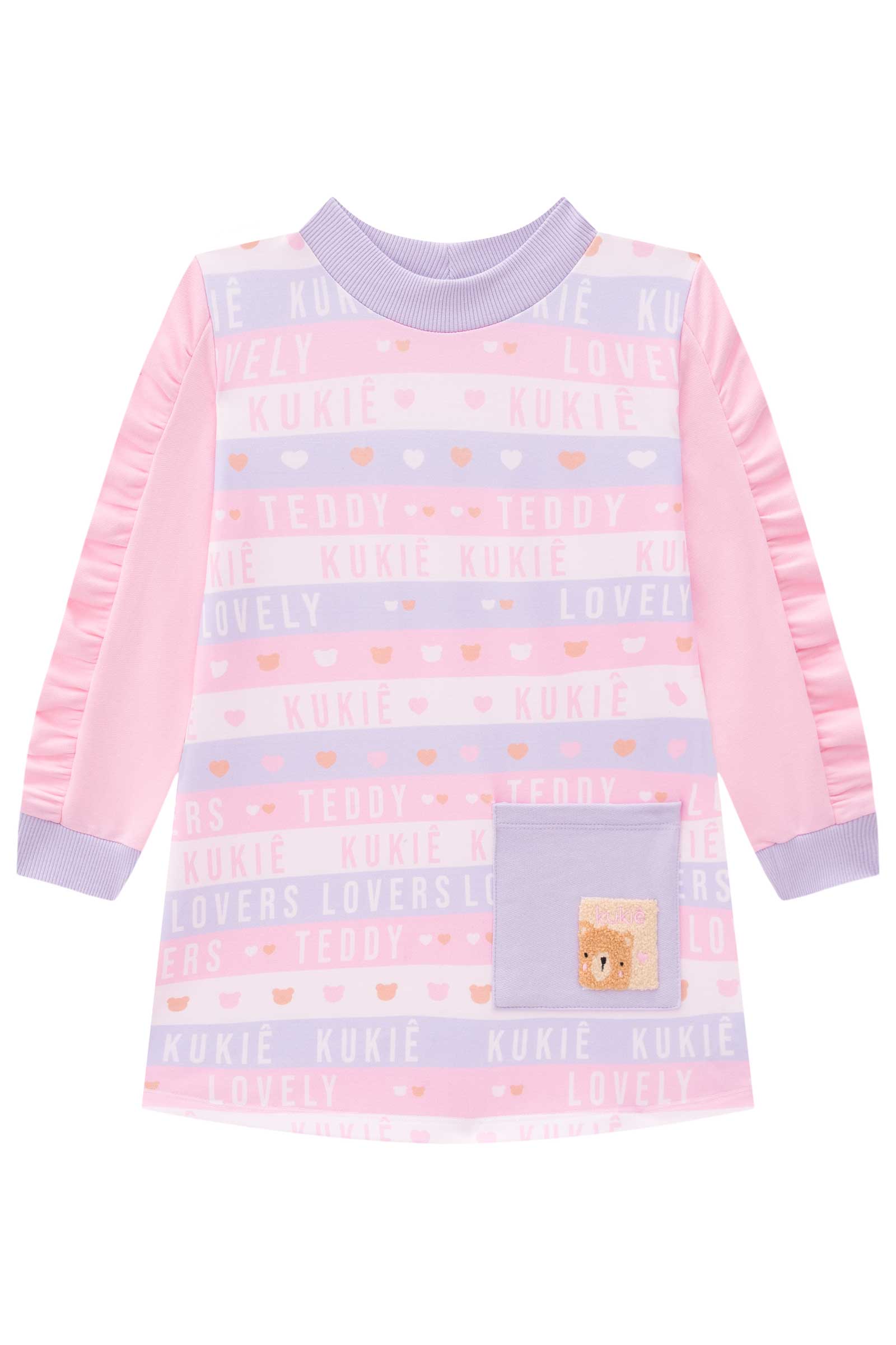 Vestido Infantil Kukie Inverno Colors Lovely