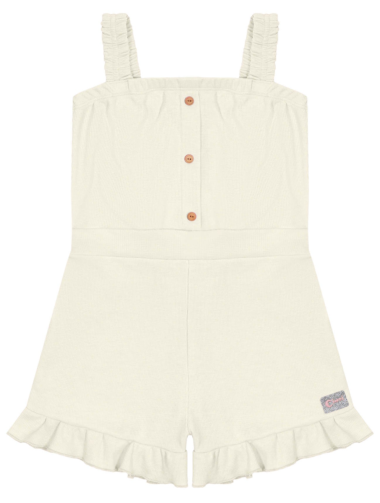 Macaquinho Infantil Cinti Verão Off White