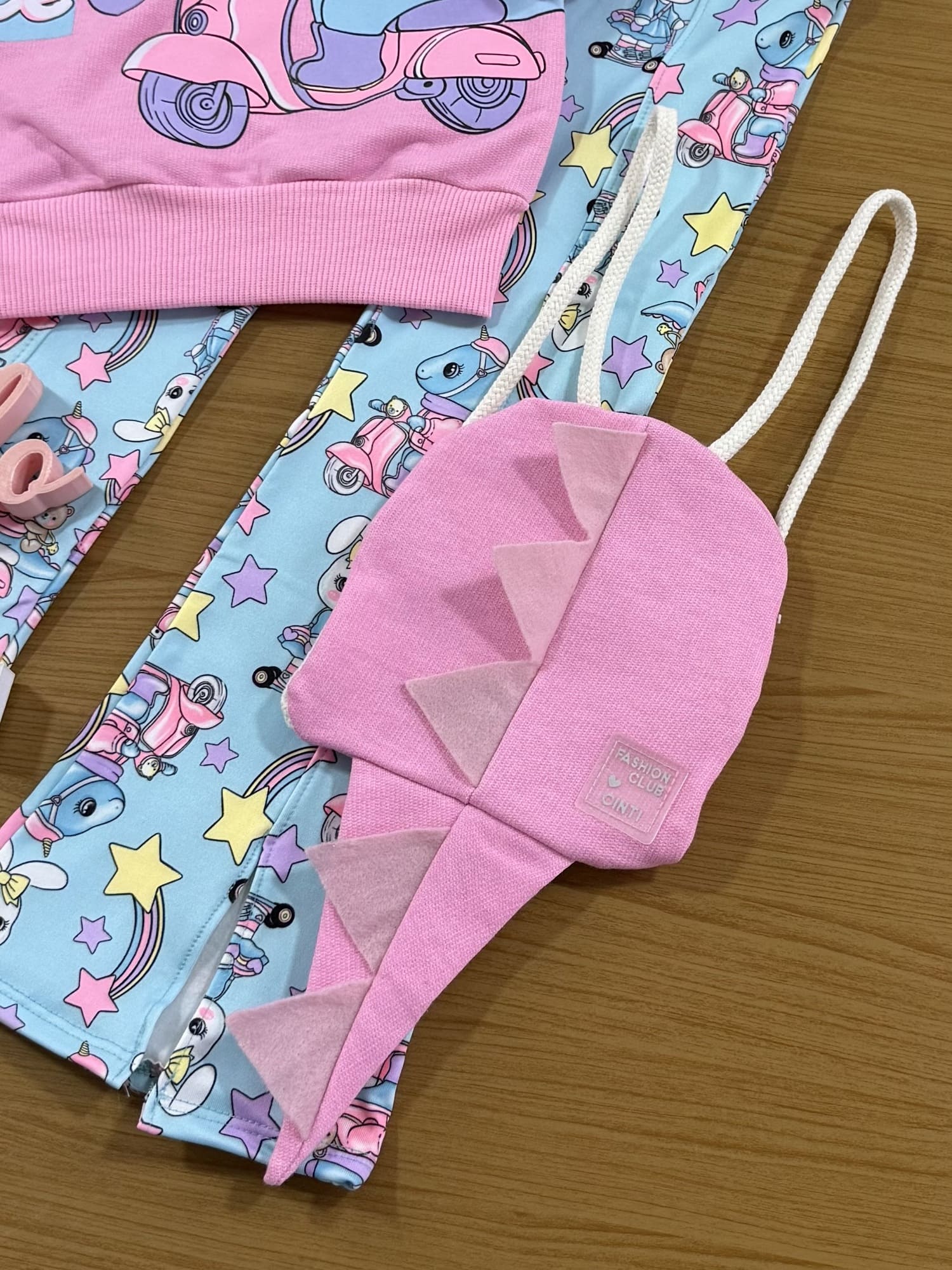 Conjunto Infantil Cinti Inverno Calça e Blusa Dino com Mochila