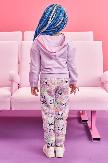 Conjunto Infantil Kukie Inverno Calça e Jaqueta Lilás Diversão