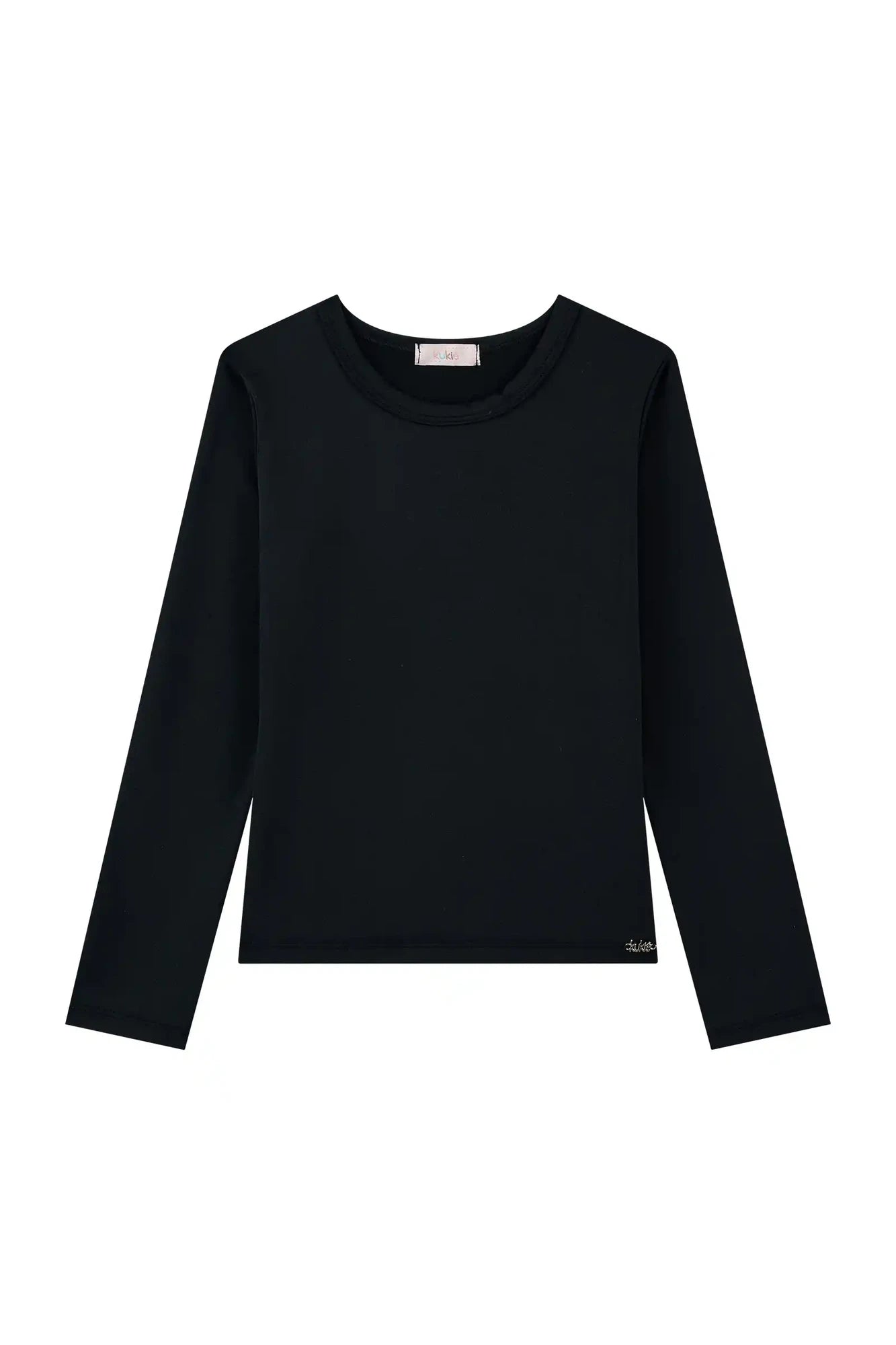 Blusa Infantil Kukiê Inveno Térmica Manga Longa Preta