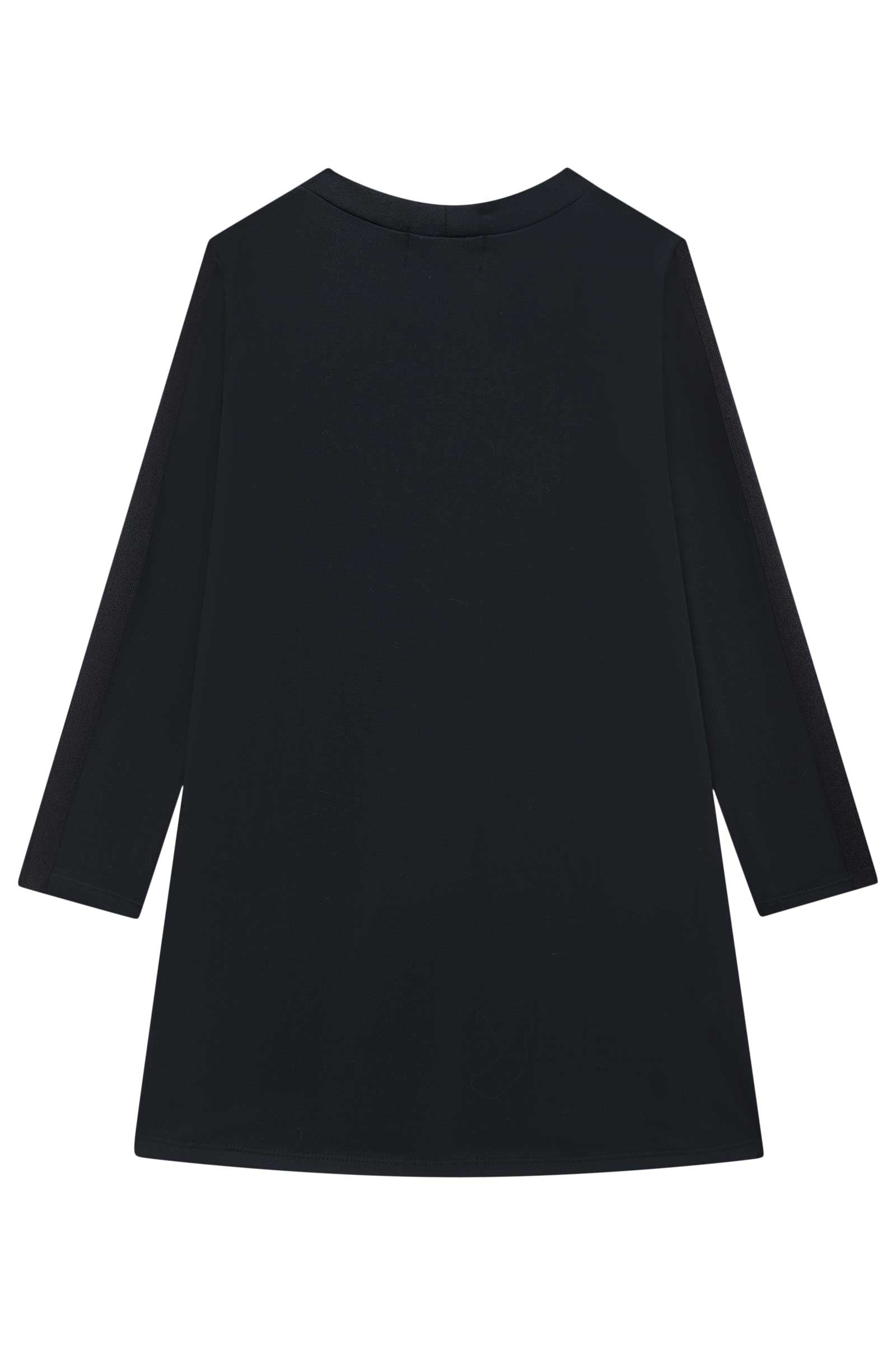 Vestido Infantil Kukie Inverno Preto Cachorrinha