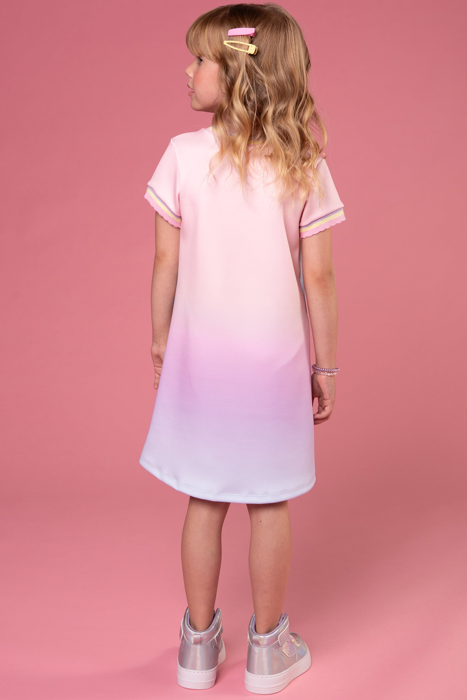 Vestido Infantil Kukie Inverno Manga Curta Ursinho Circo