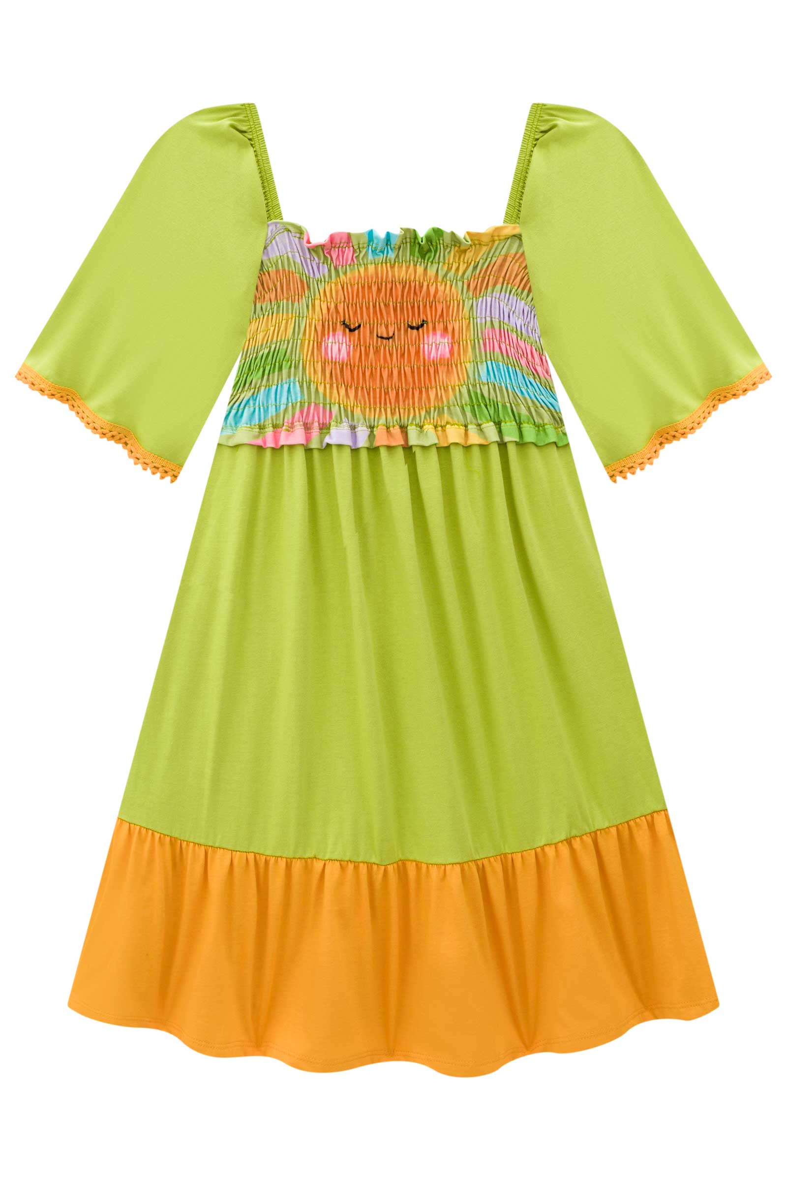 Vestido Infantil Kukie Tropical Solzinho