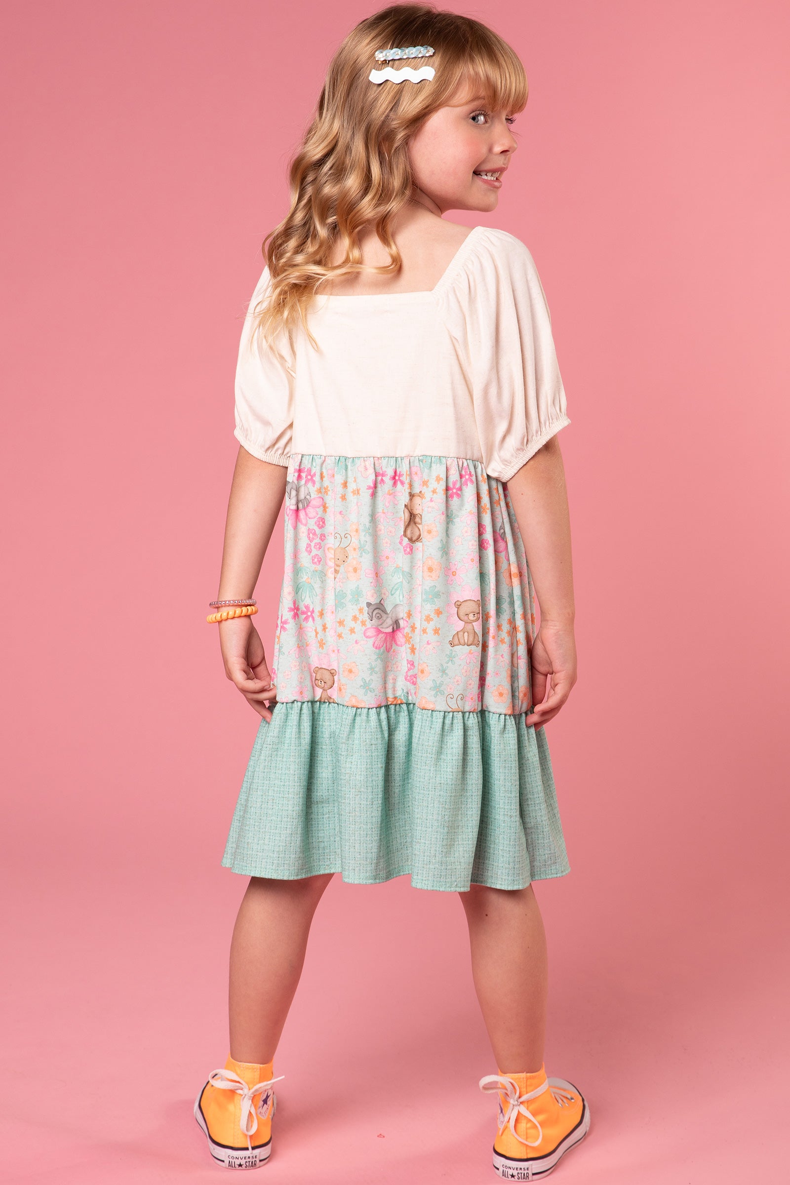 Vestido Infantil Kukie Tropical Animais