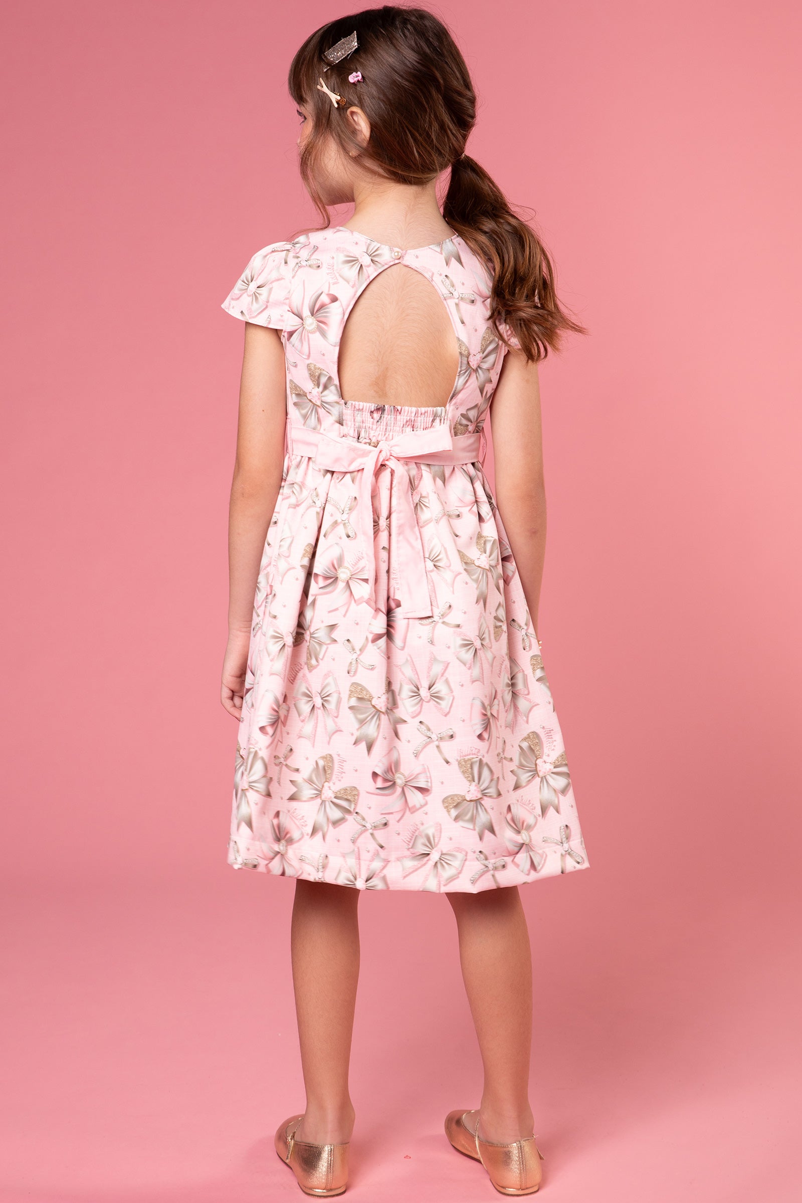 Vestido Infantil Kukie Inverno Tropical Lacinhos