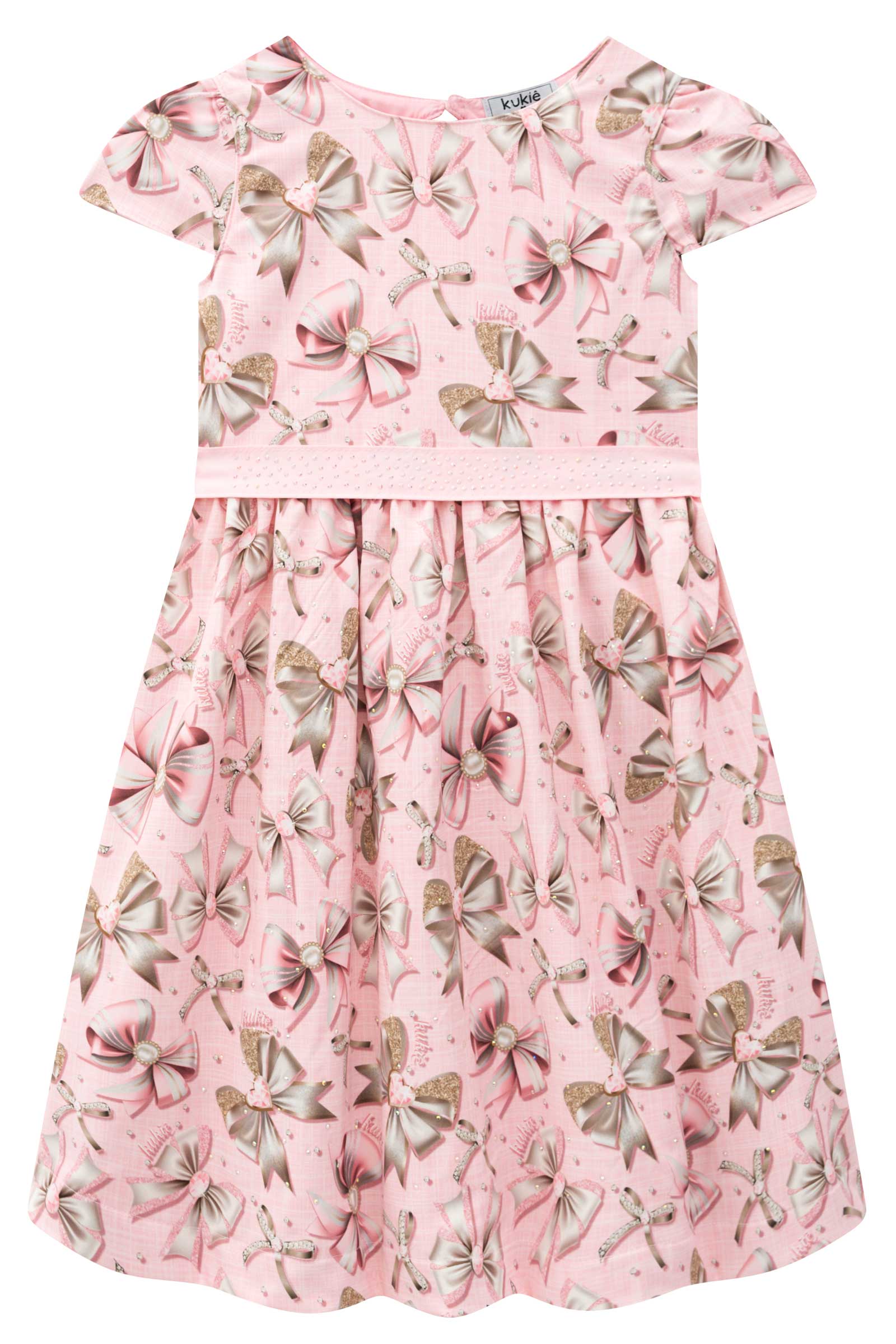 Vestido Infantil Kukie Inverno Tropical Lacinhos