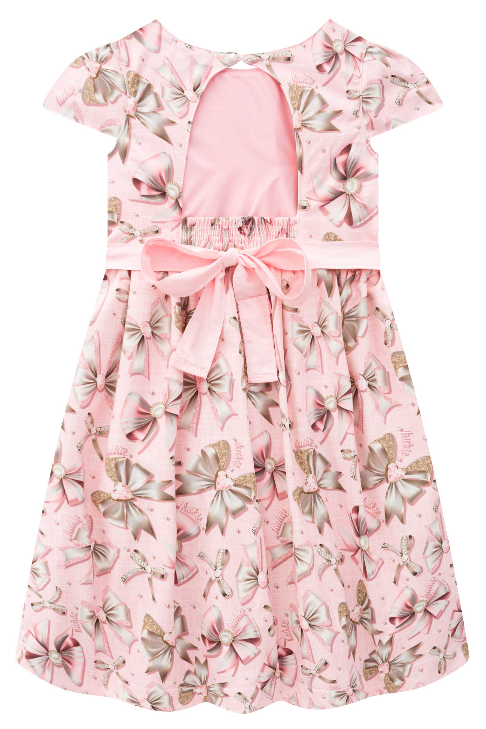 Vestido Infantil Kukie Inverno Tropical Lacinhos