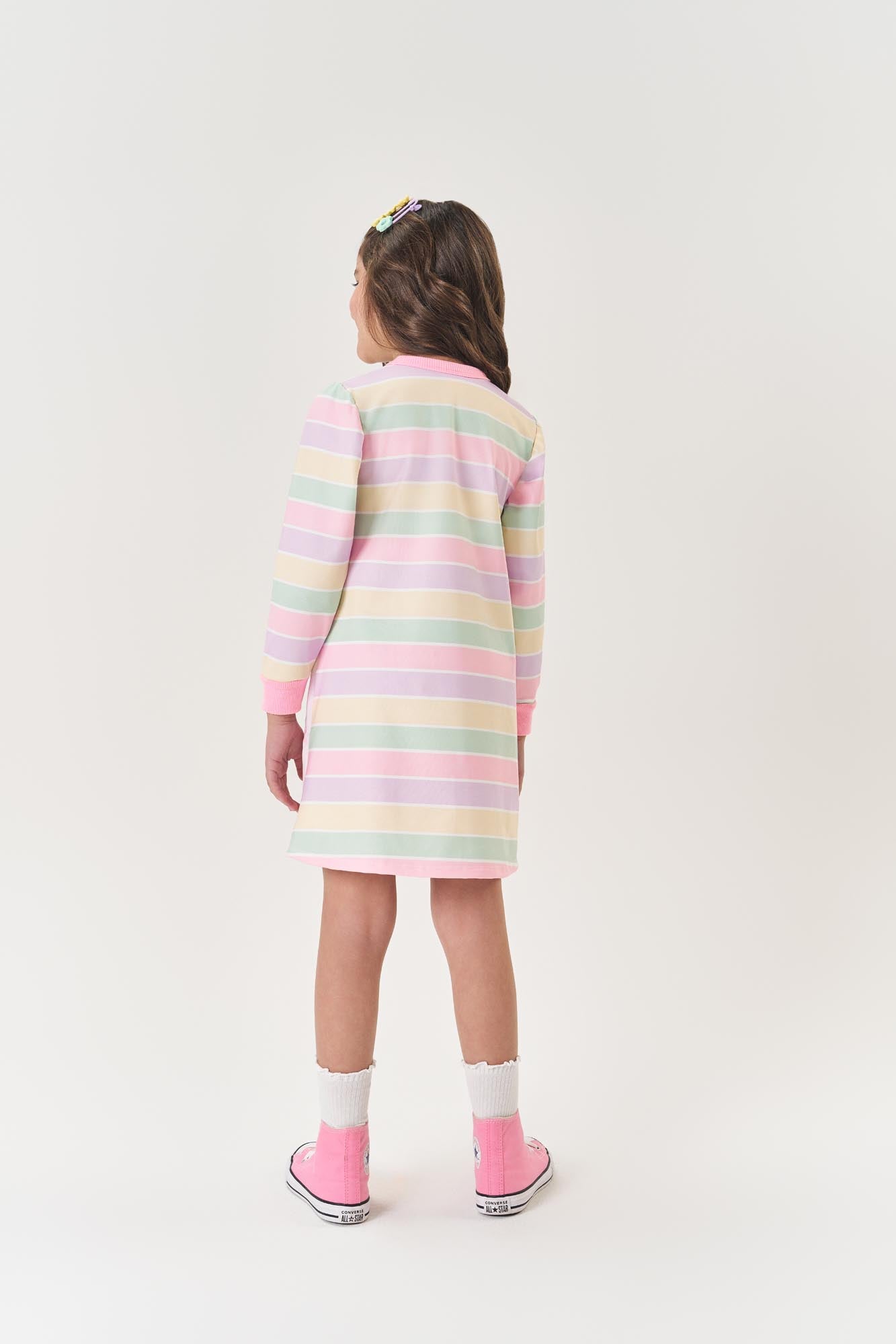 Vestido Infantil Cinti Inverno Branco Magic com Strass