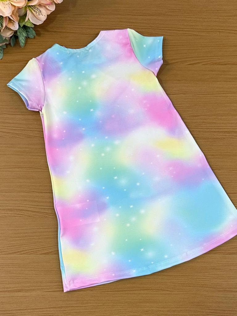 Vestido Infantil Kukie Verão True Color Trolls