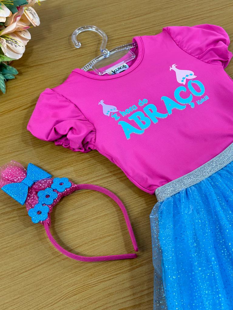 Fantasia Infantil Kukiê Com Saia e Blusa Hora do Abraço