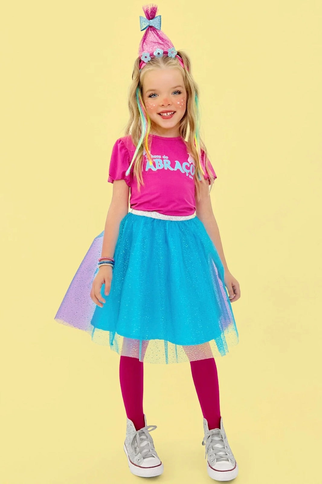 Fantasia Infantil Kukiê Com Saia e Blusa Hora do Abraço