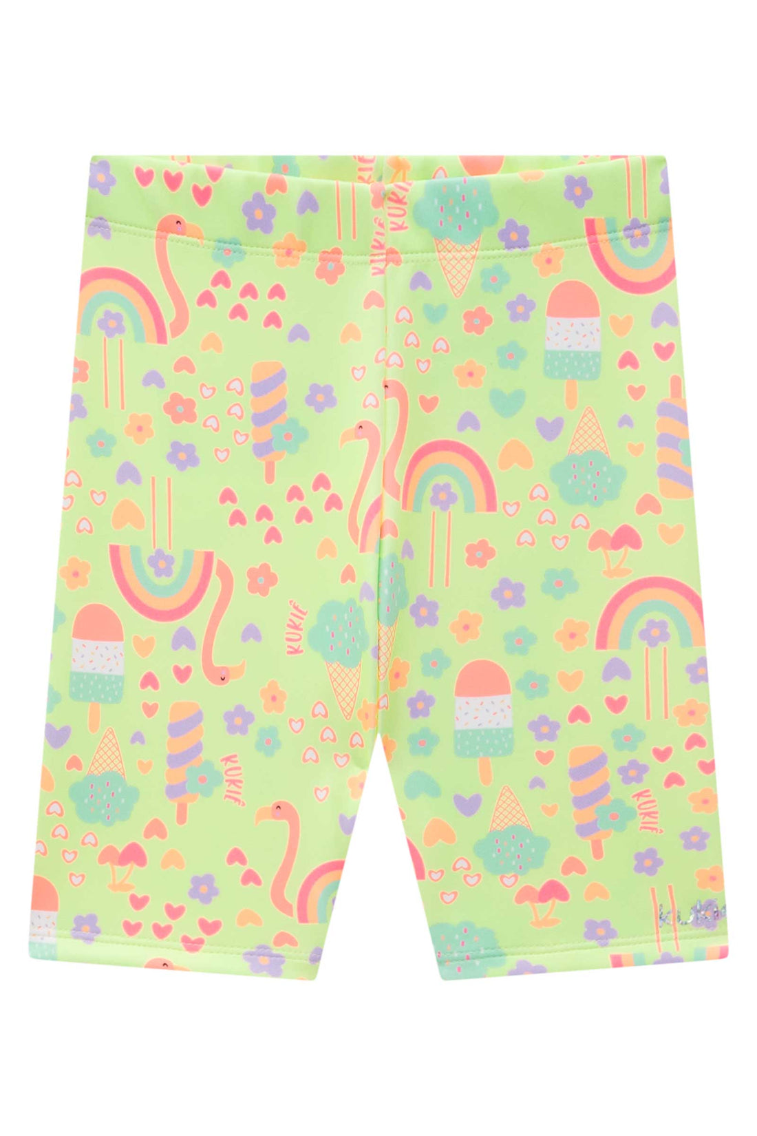 Shorts Infantil Kukie Ciclista Verde Doces