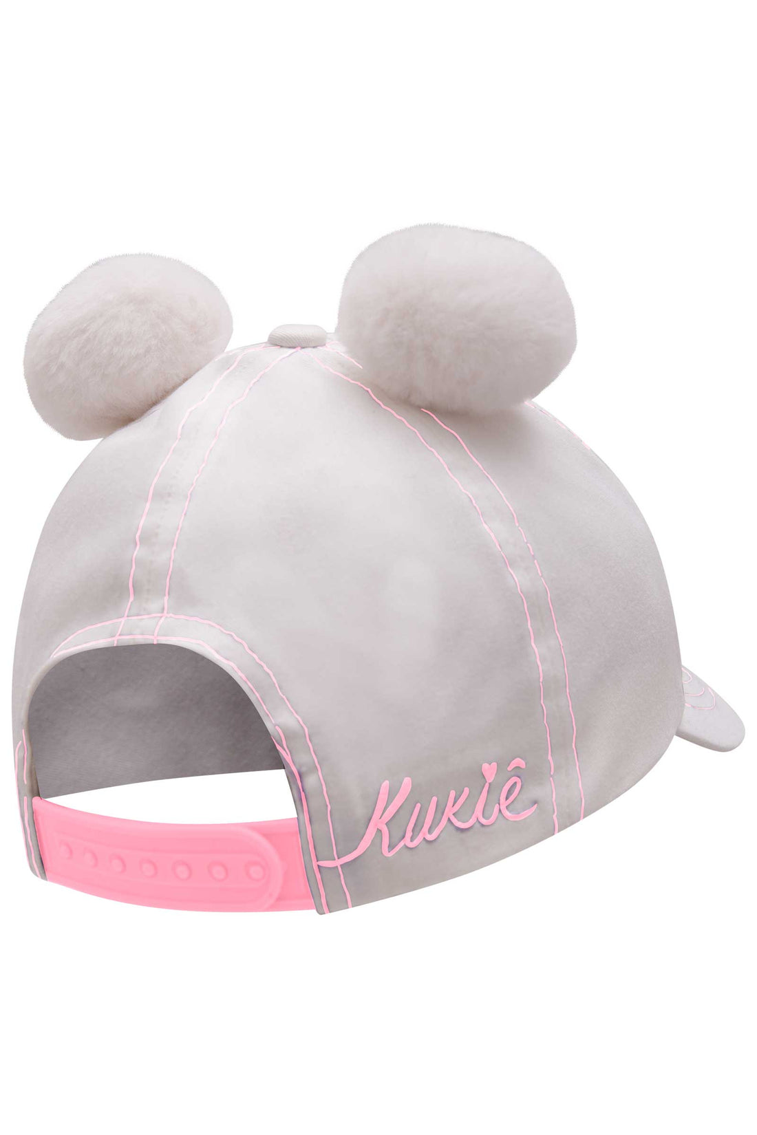 Boné Infantil Kukie Verão Off White Urso Polar