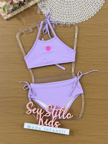 Biquíni Infantil Kukiê Verão Lilás