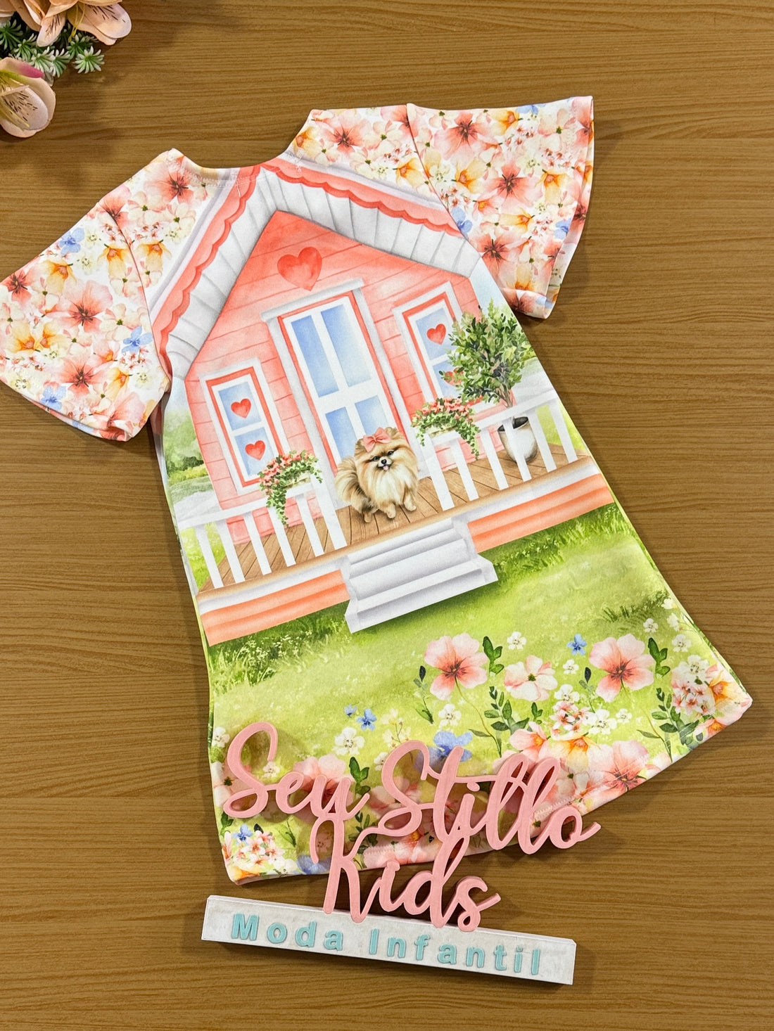 Vestido Infantil Kukie Verão Ursinhas Fofas
