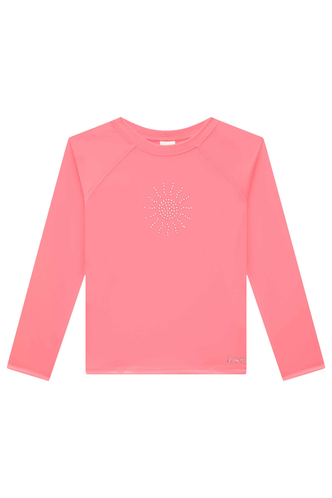 Blusa Infantil com Proteção Solar Kukie Verão Rosa Neon