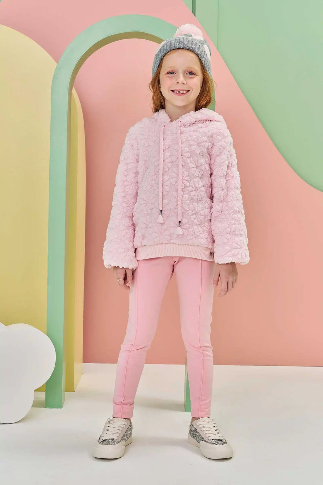 Calça Legging Infantil Kukiê Inverno Térmica Rosa