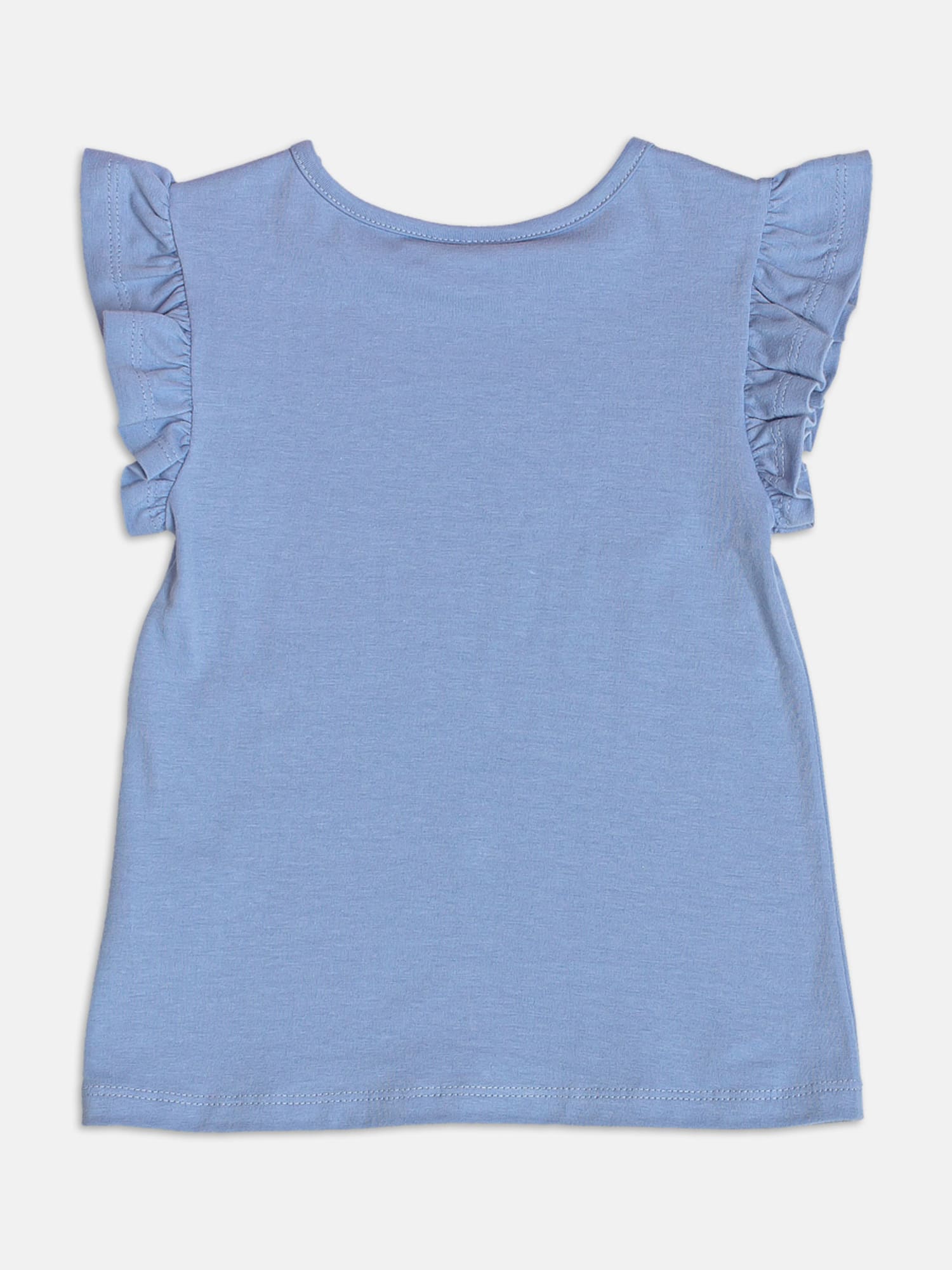 Conjunto Infantil Momi Verão com Shorts Ciclista e Blusa Azul Love Summer