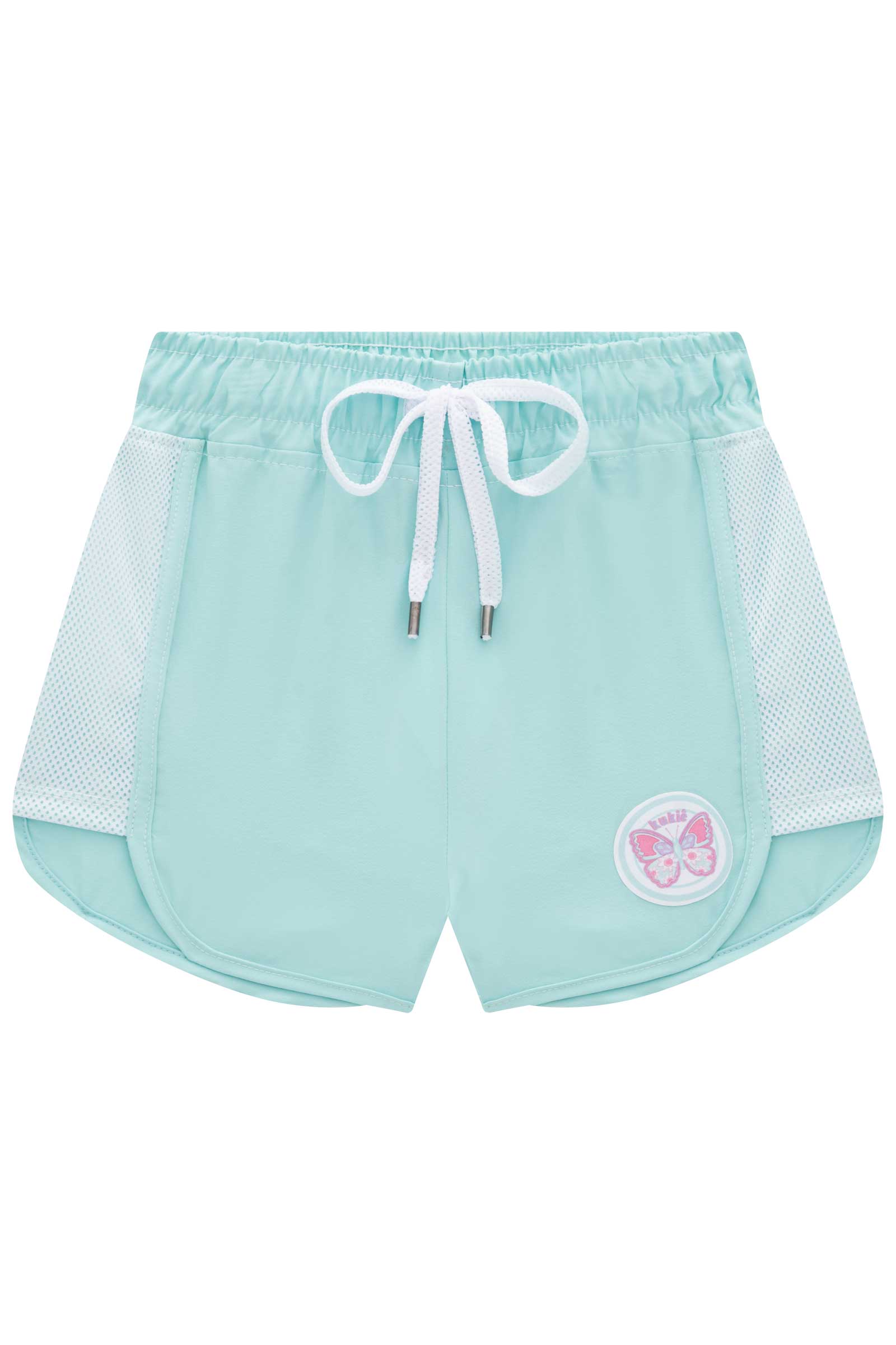 Shorts Infantil Kukie Verão Nylon Azul