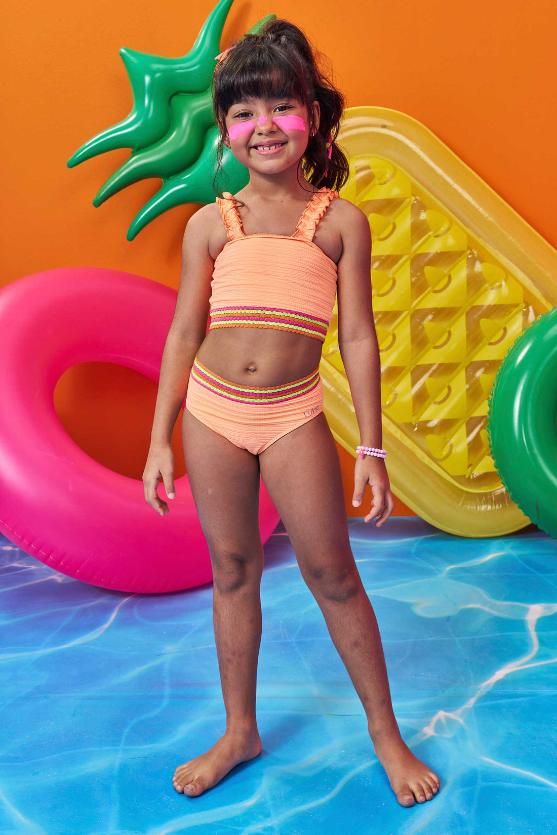 Biquini Infantil Kukie Verão Laranja