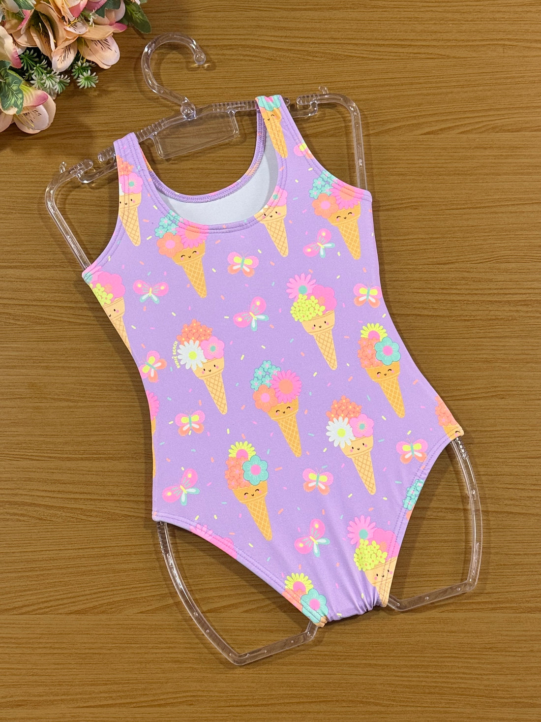 Maiô Infantil Kukie Verão Lilás Sorvetinho