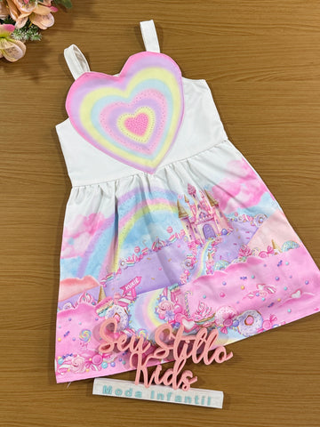 Vestido Infantil Kukie Verão Castelo Candy