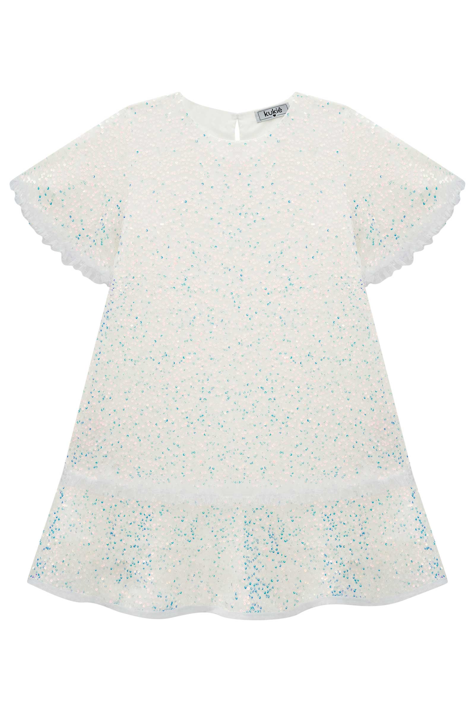 Vestido Infantil Kukie Paetê Furta Cor