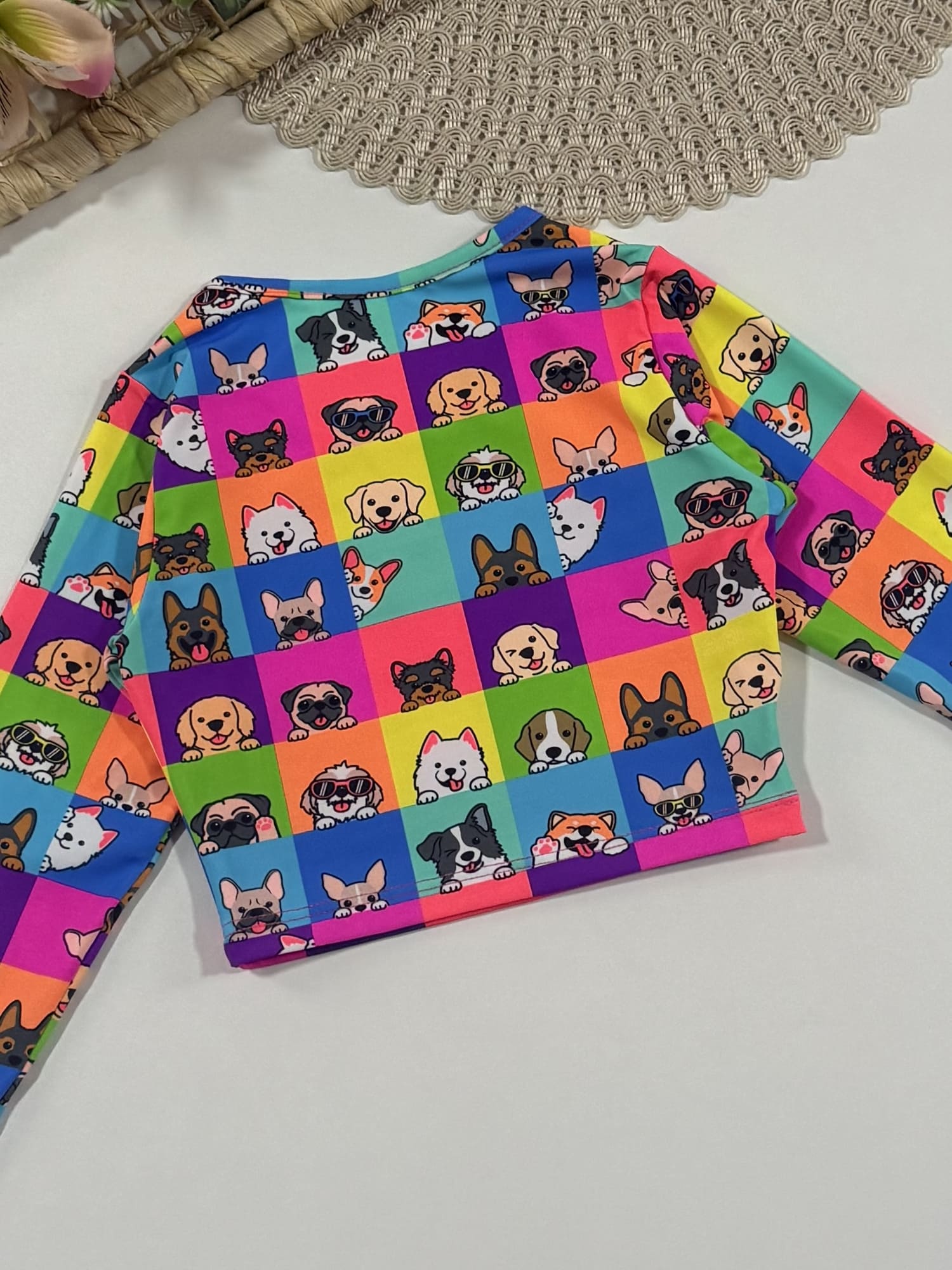 Biquíni Infantil Siri Kids Cropped Manga Longa Lara Funny Dog 40237