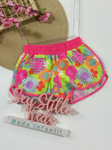 Shorts Infantil Siri Kids Nylon Leticia Flores 39062