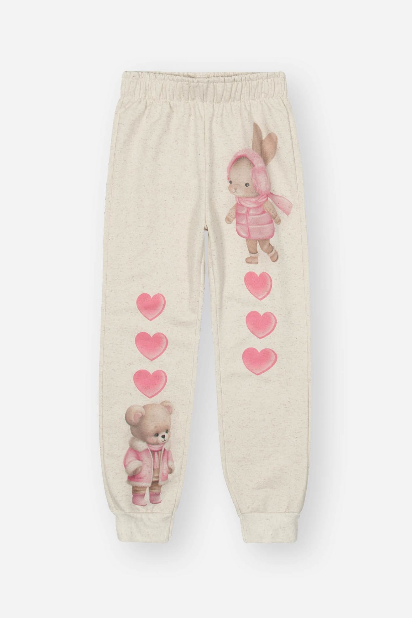 Conjunto Infantil Cinti Inverno Calça e Moletom Flanelado Love