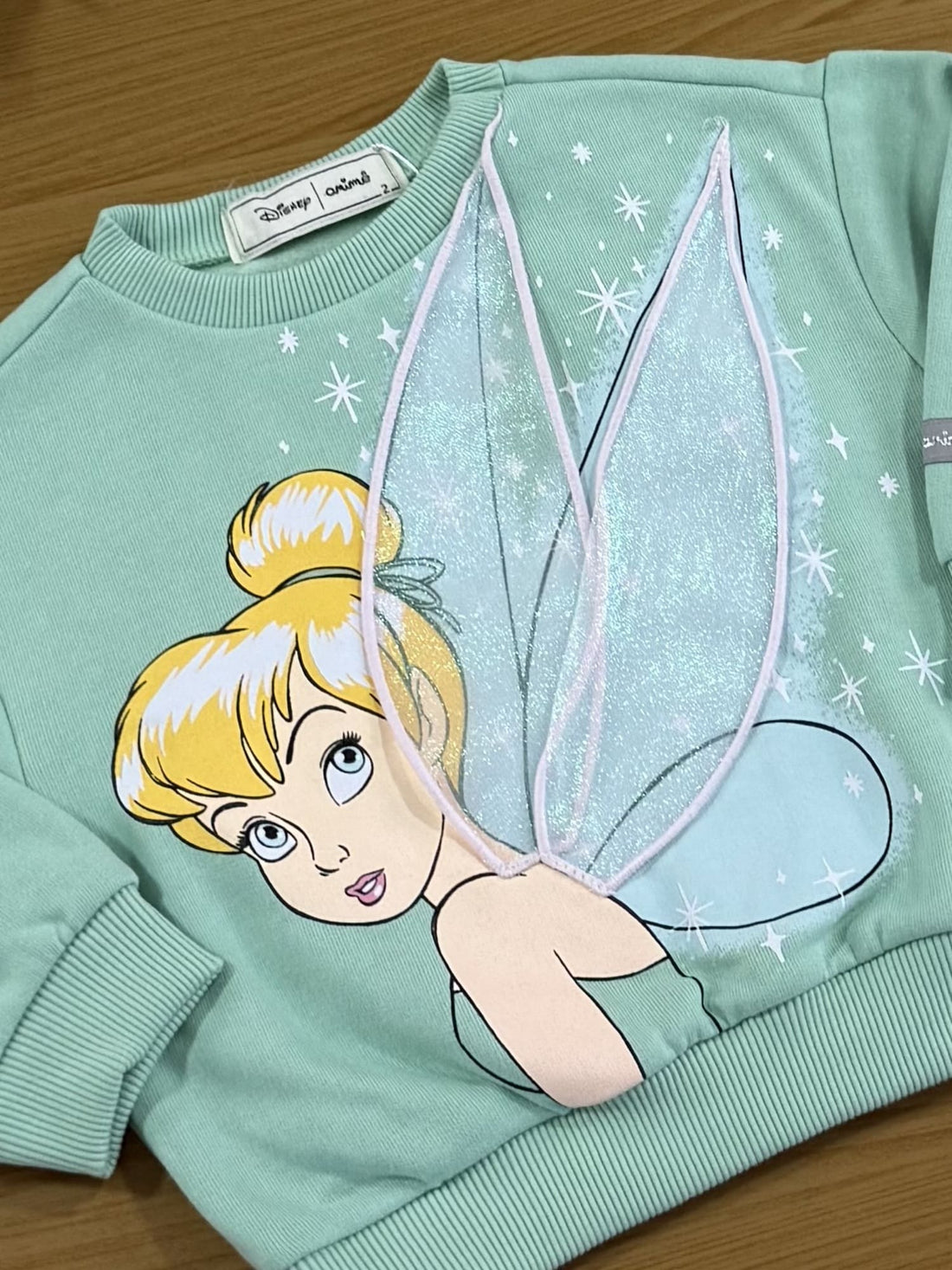 Casaco Infantil Animê Inverno Verde Sininho Disney