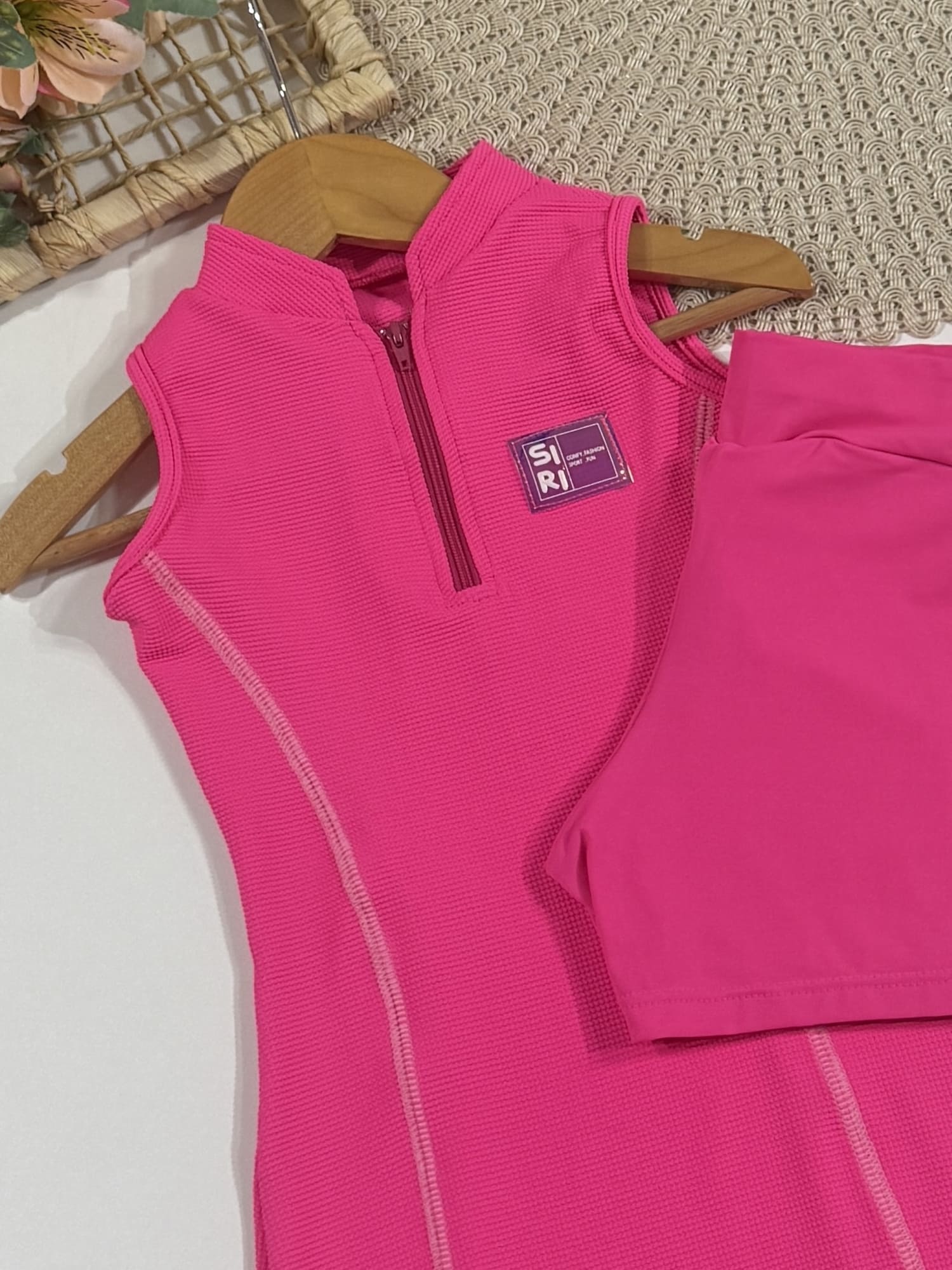 Vestido Infantil Siri Kids Sport Dani Rosa Neon  41738