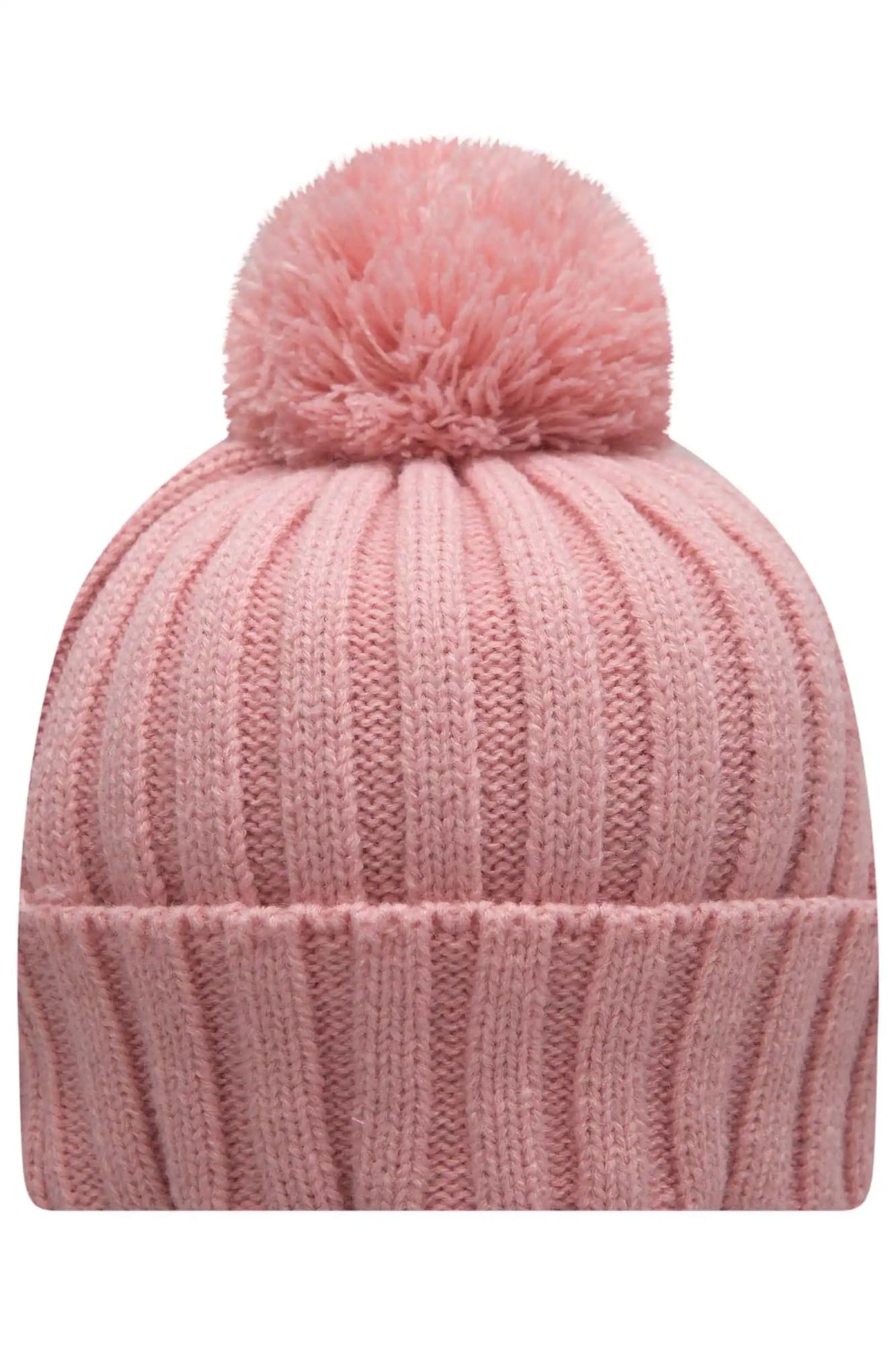Gorro Infantil Kukie Inverno Tricot Rosa Pompom