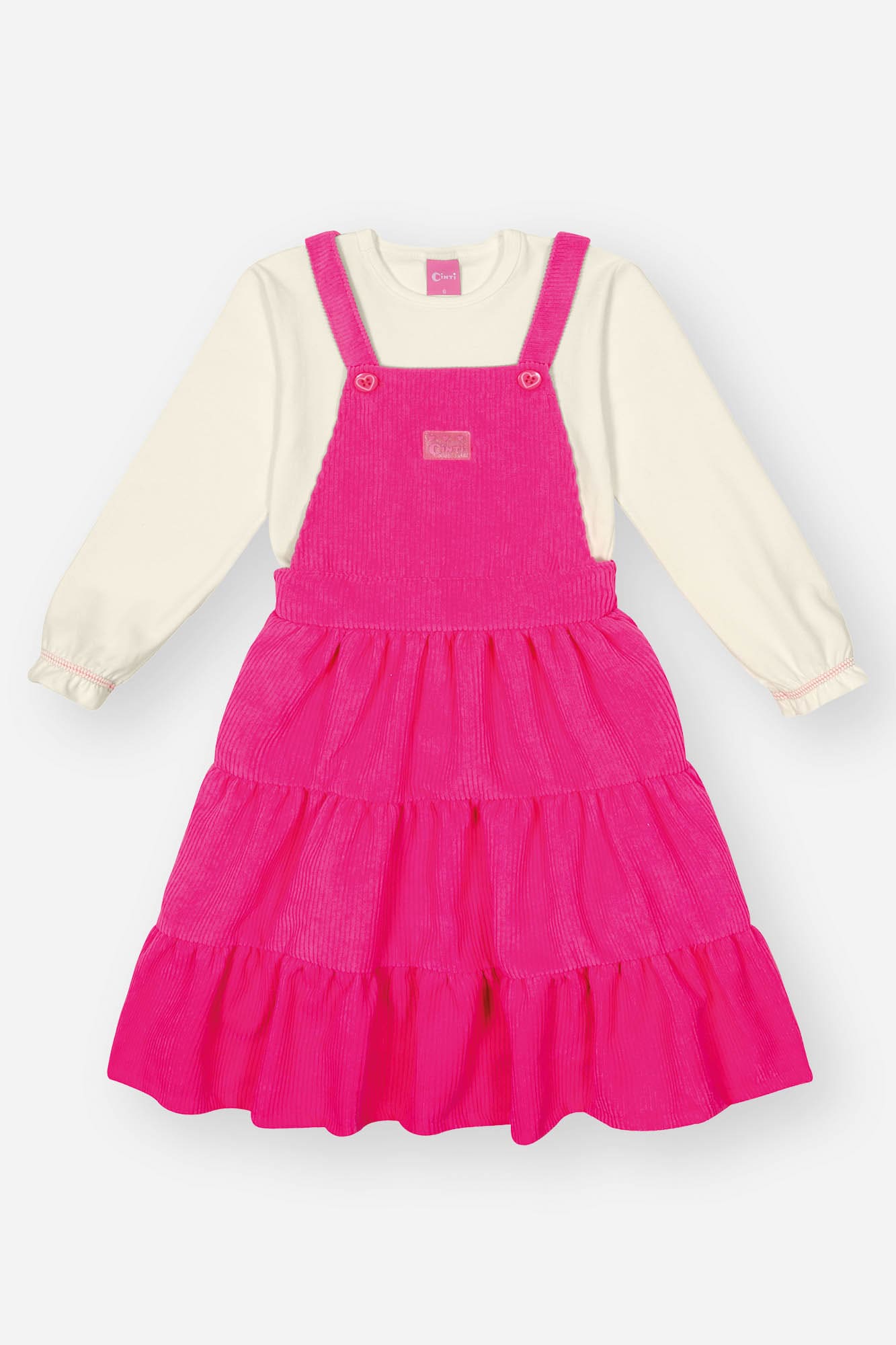 Salopete Infantil Cinti Inverno Com Blusa Manga Longa