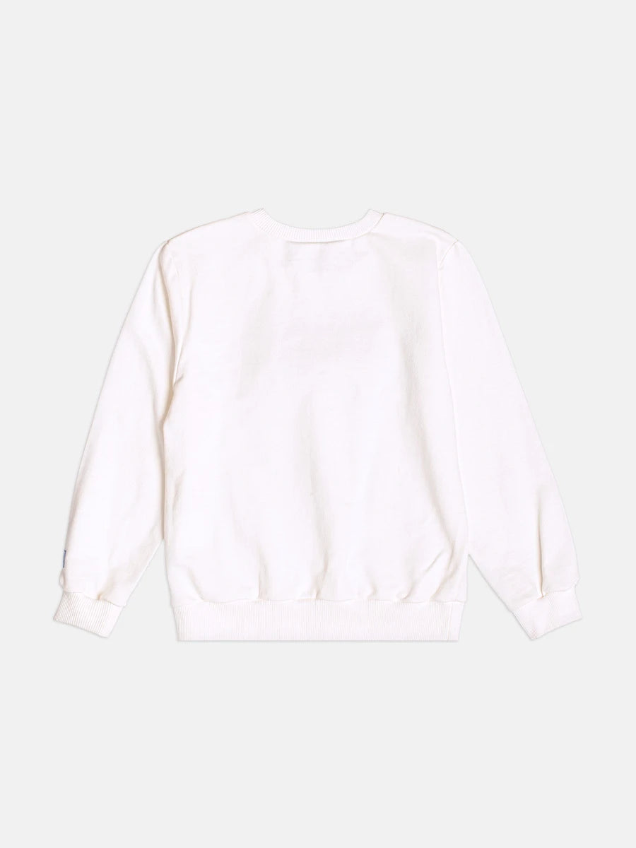 Moletom Infantil Momi Inverno sem Flanela Branco Daisy Duck Disney