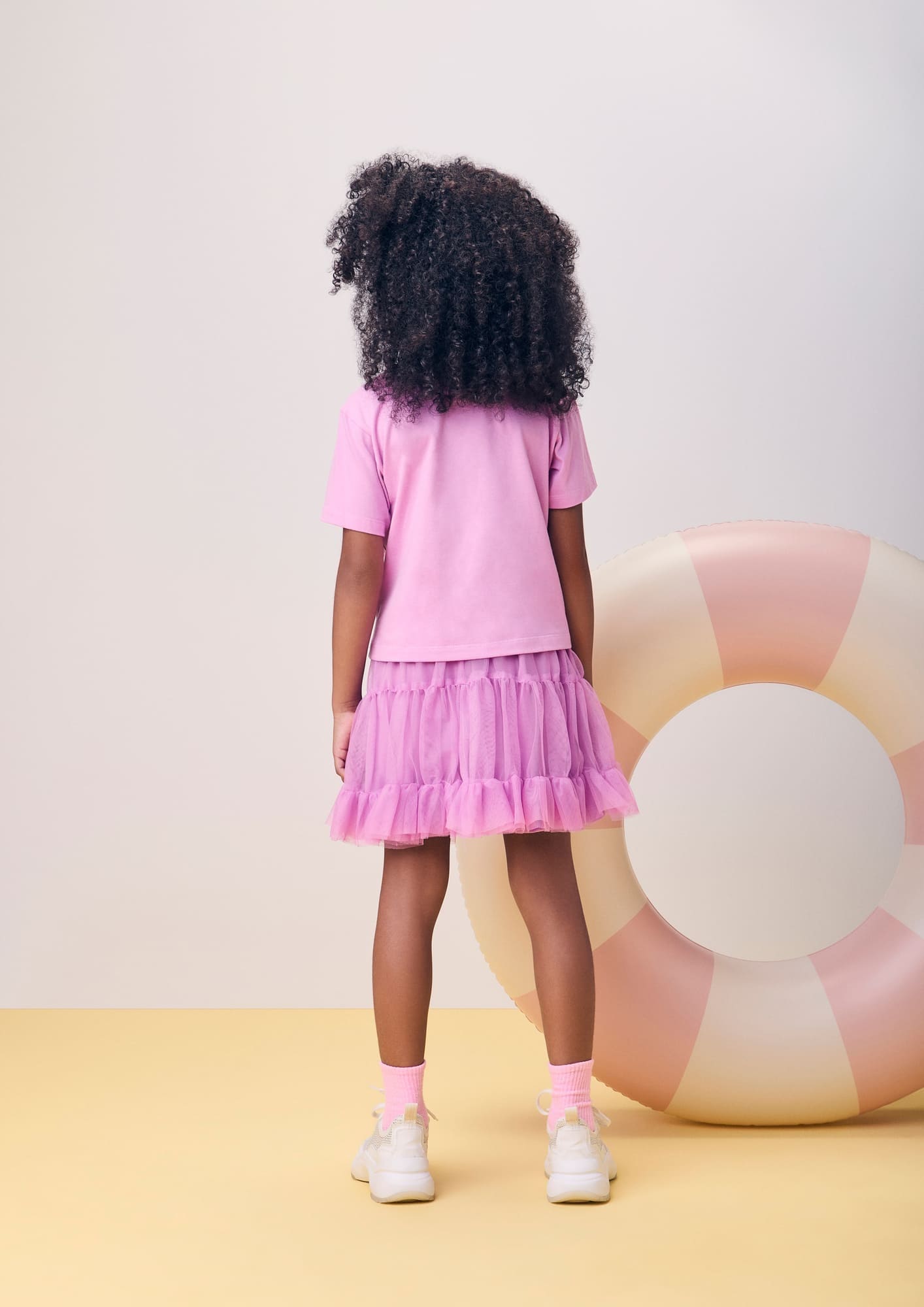 Blusa Infantil Momi Verão Roxa Hello Kitty Sereia