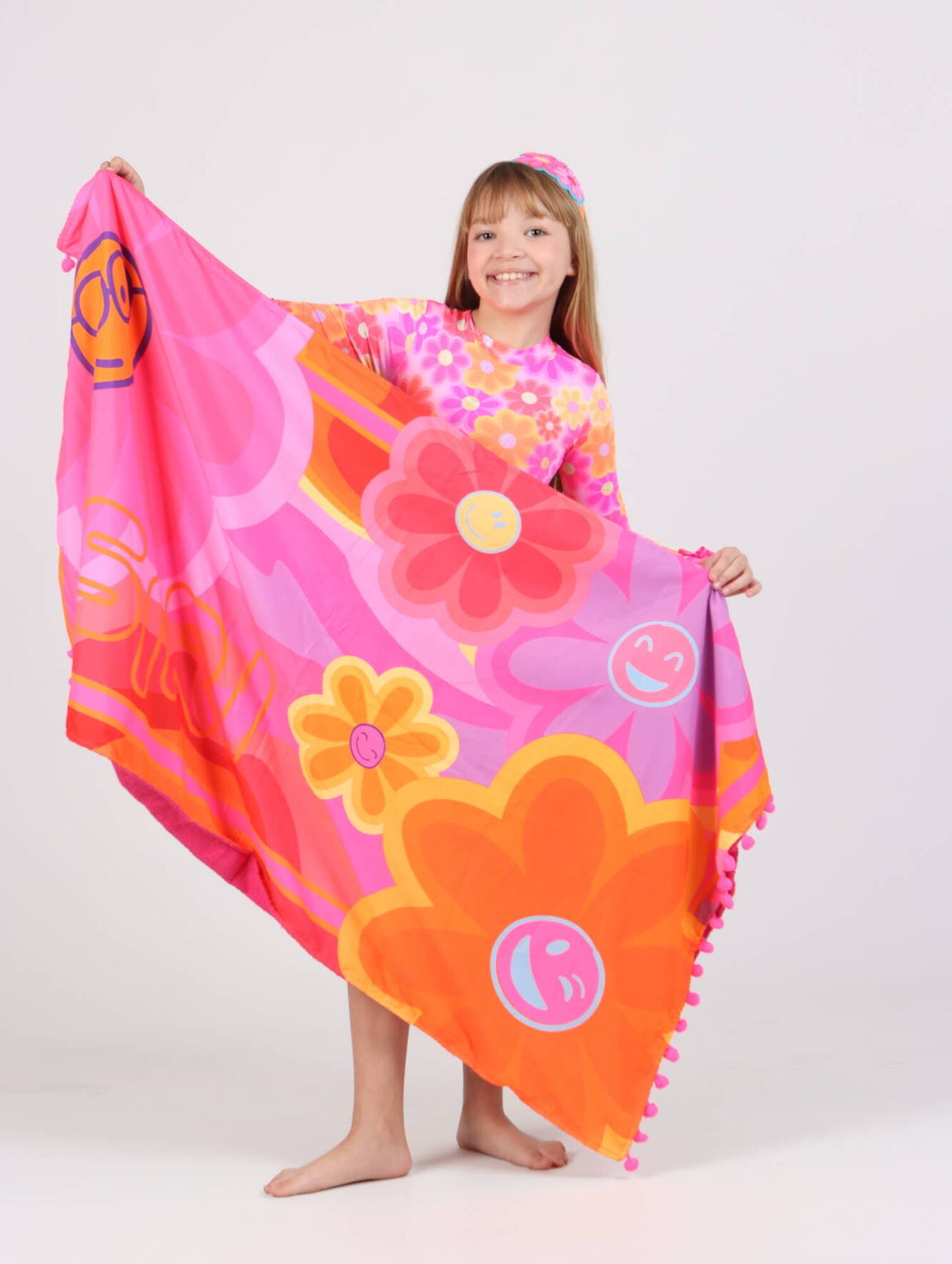 Toalha Infantil Siri Kids Cristal Happy Flower 40701