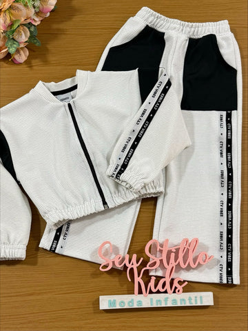 Conjunto Infantil Catavento Inverno Calça e Jaqueta Brilho