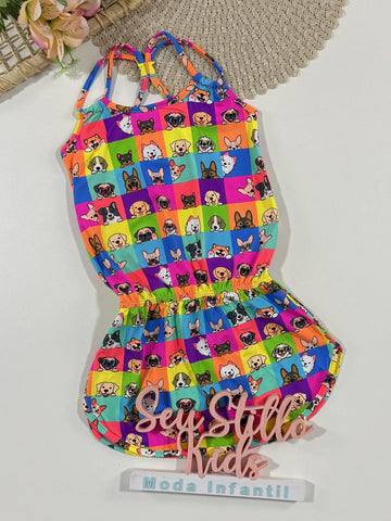 Saída de Praia Infantil Siri Kids Cris Funny Dog 40057