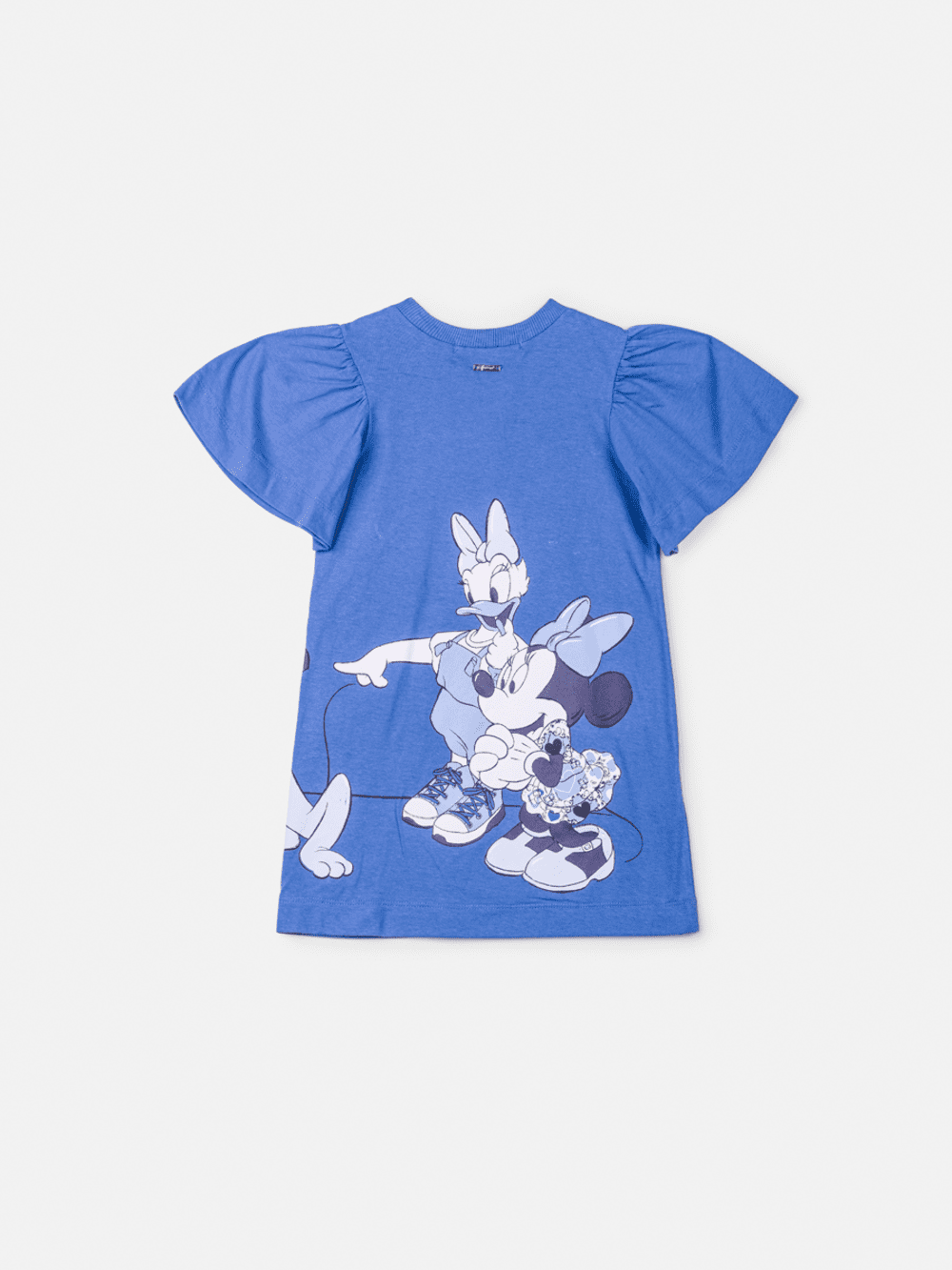 Vestido Infantil Animê Azul Verão Mickey e Amigos Disney