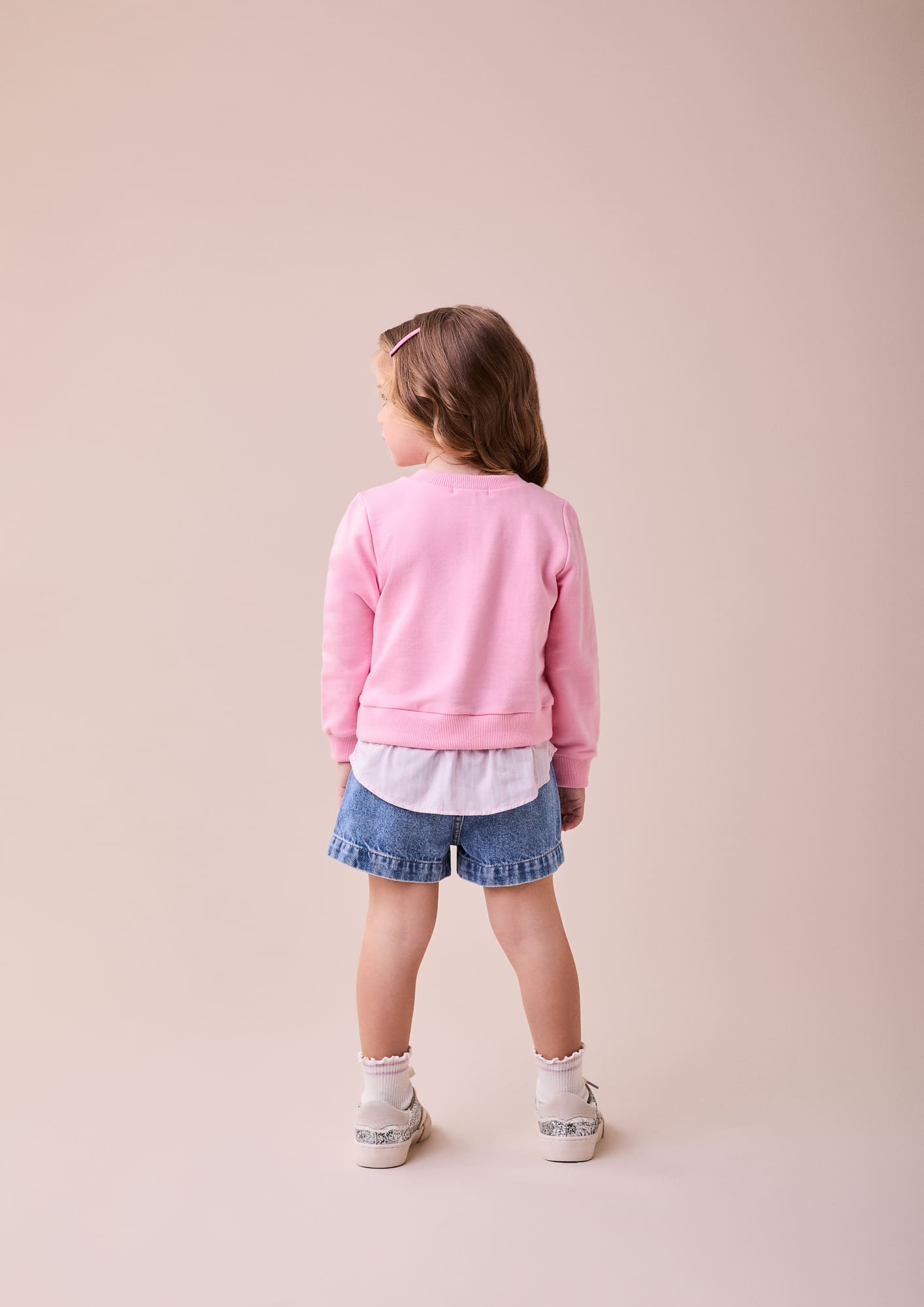 Casaco Infantil Momi Inverno Sem Flanela Rosa Daisy com Strass Disney